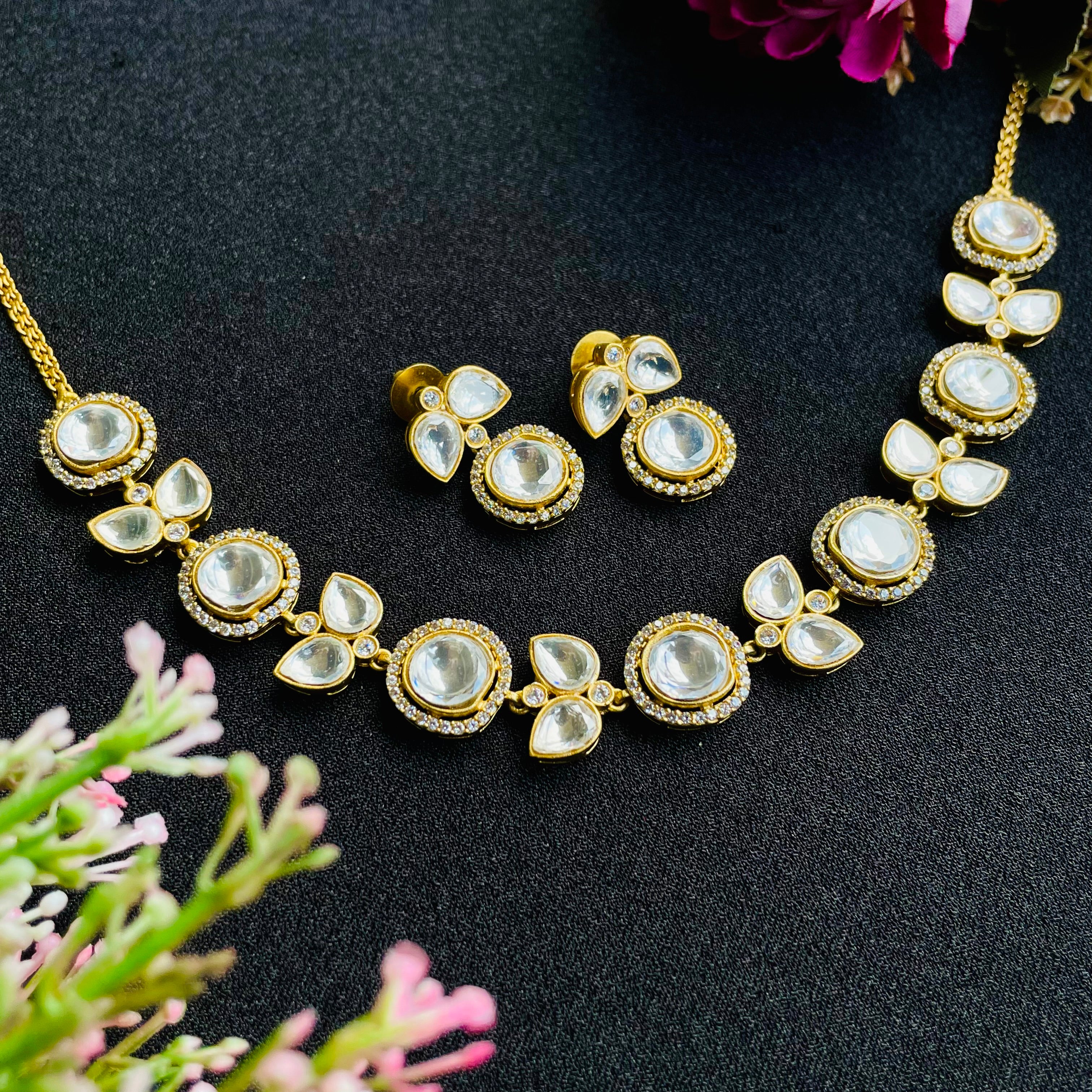 Nayaab Navya Polki Neckpiece