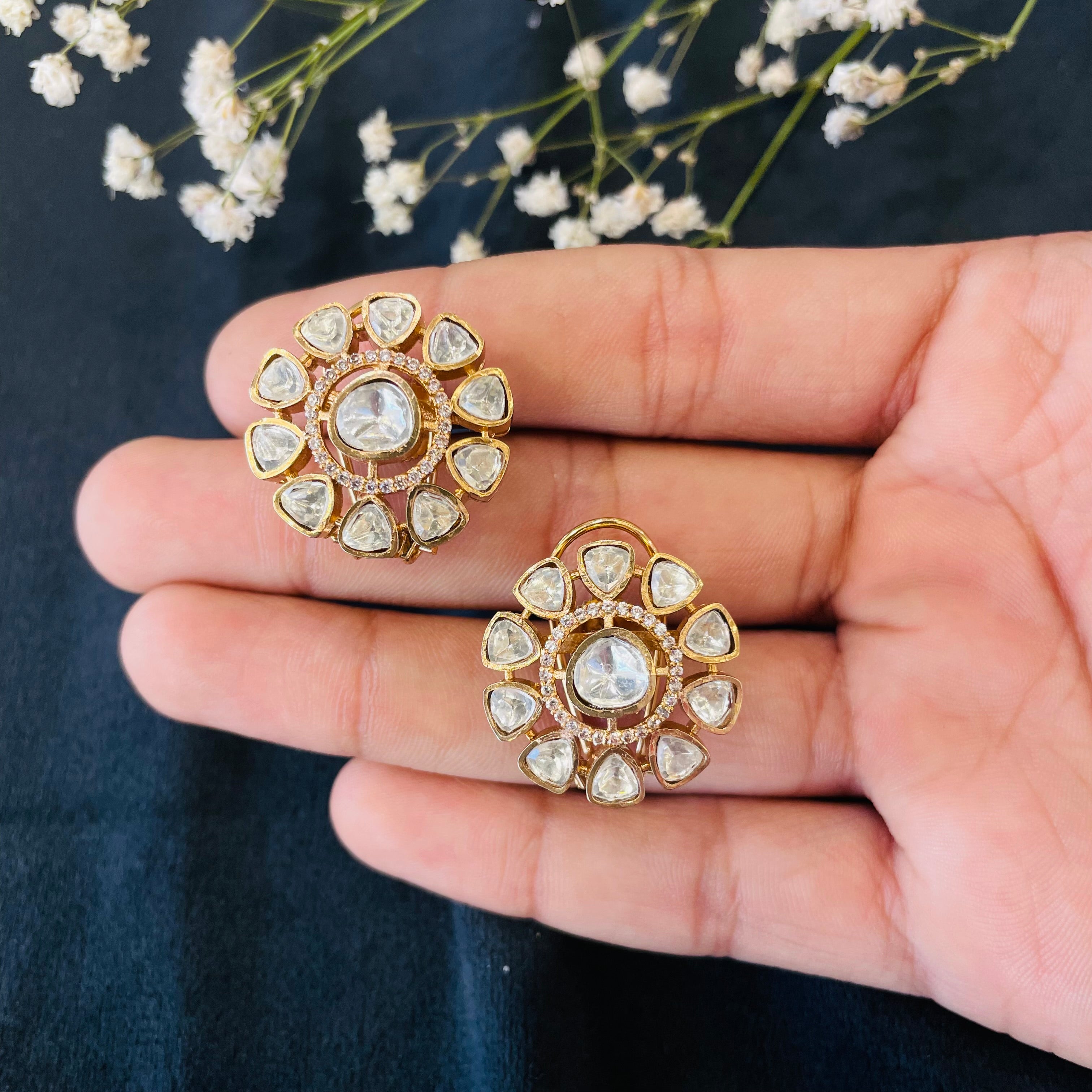 Nayaab Fiza Polki Studs