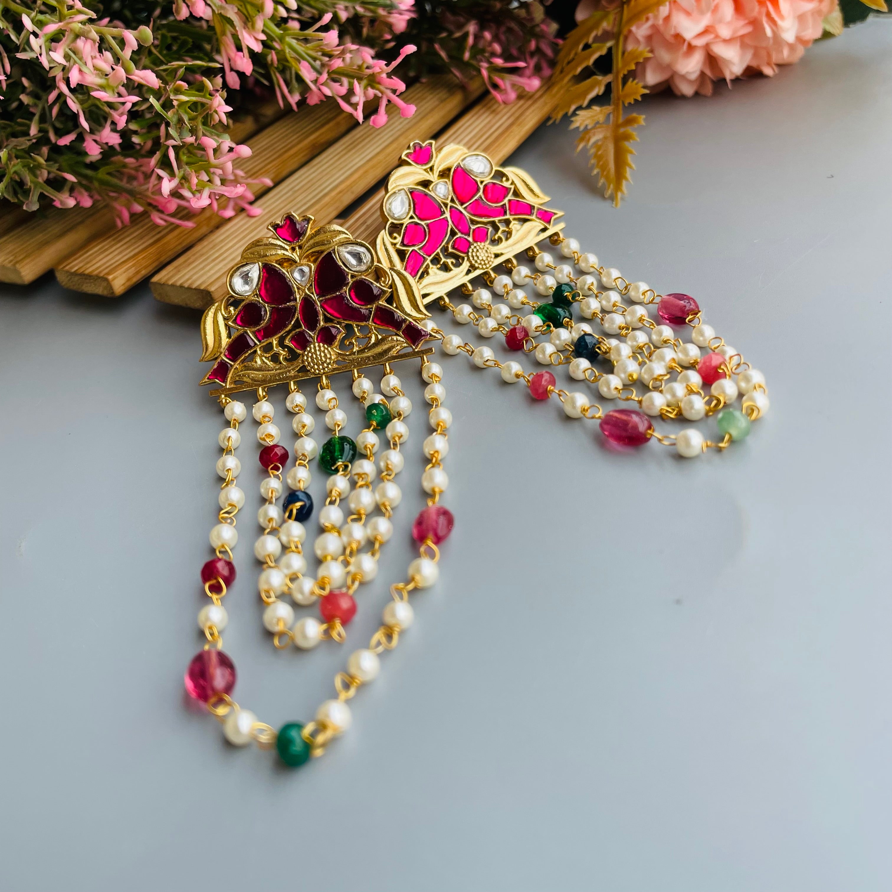 Nayaab Riya Polki Earrings