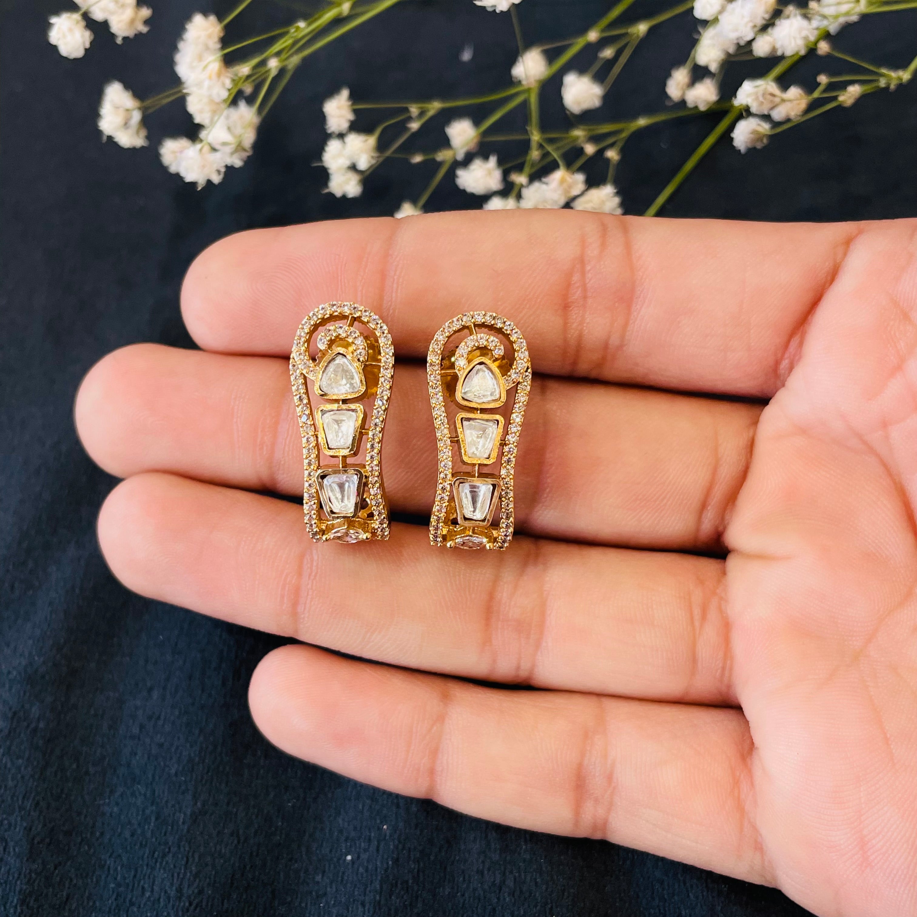 Nayaab maira Polki studs