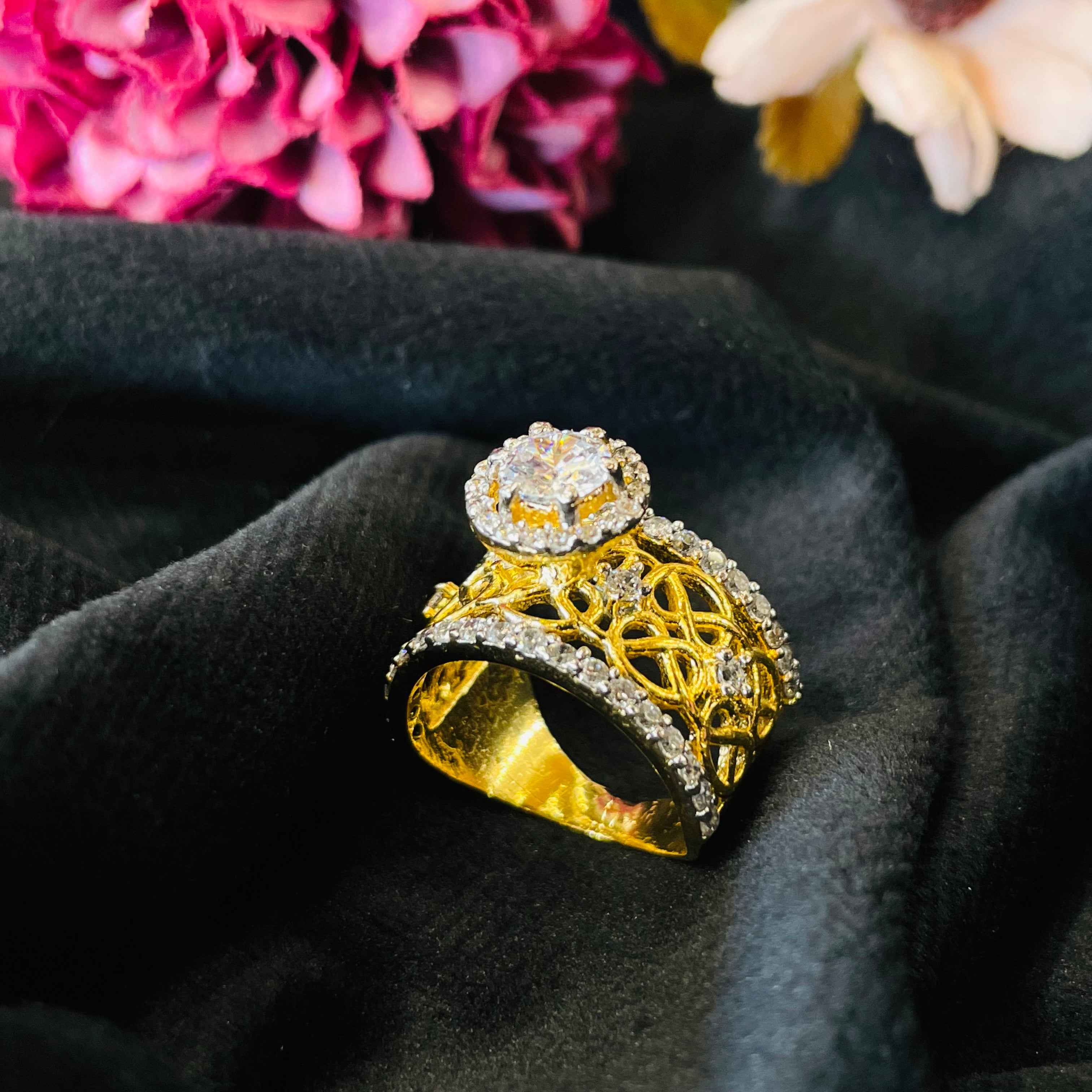 Vs Sterling Silver Cocktail Ring 224