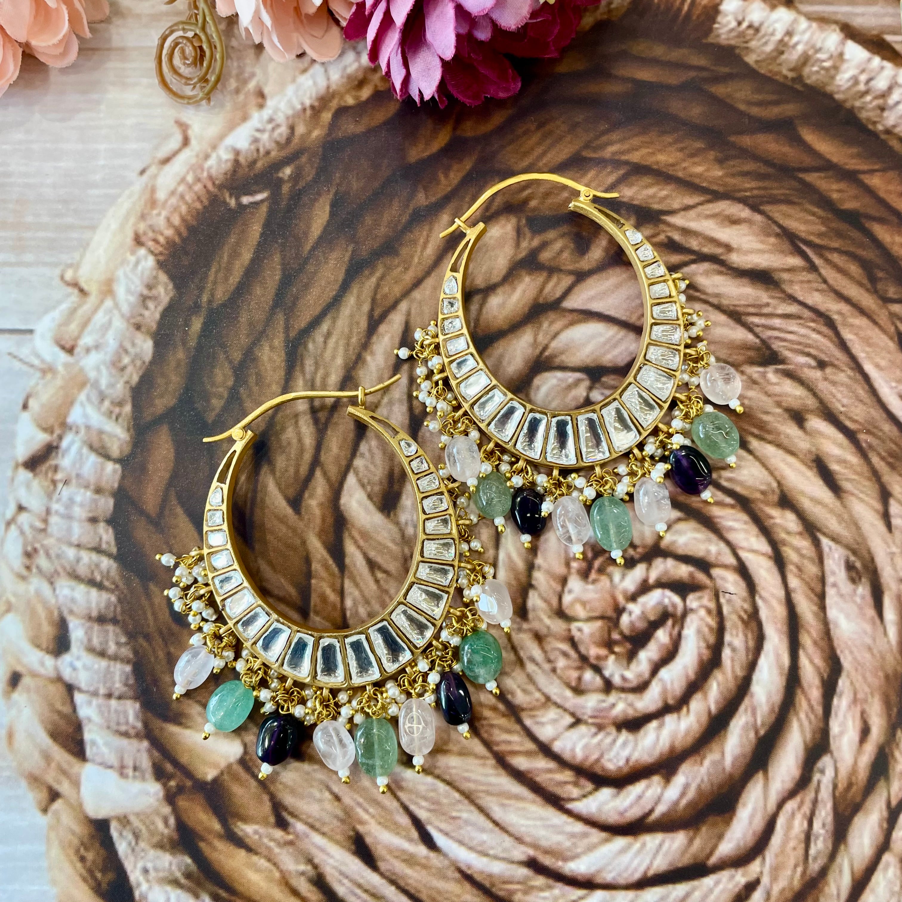 Nayaab Anaya Polki Earrings