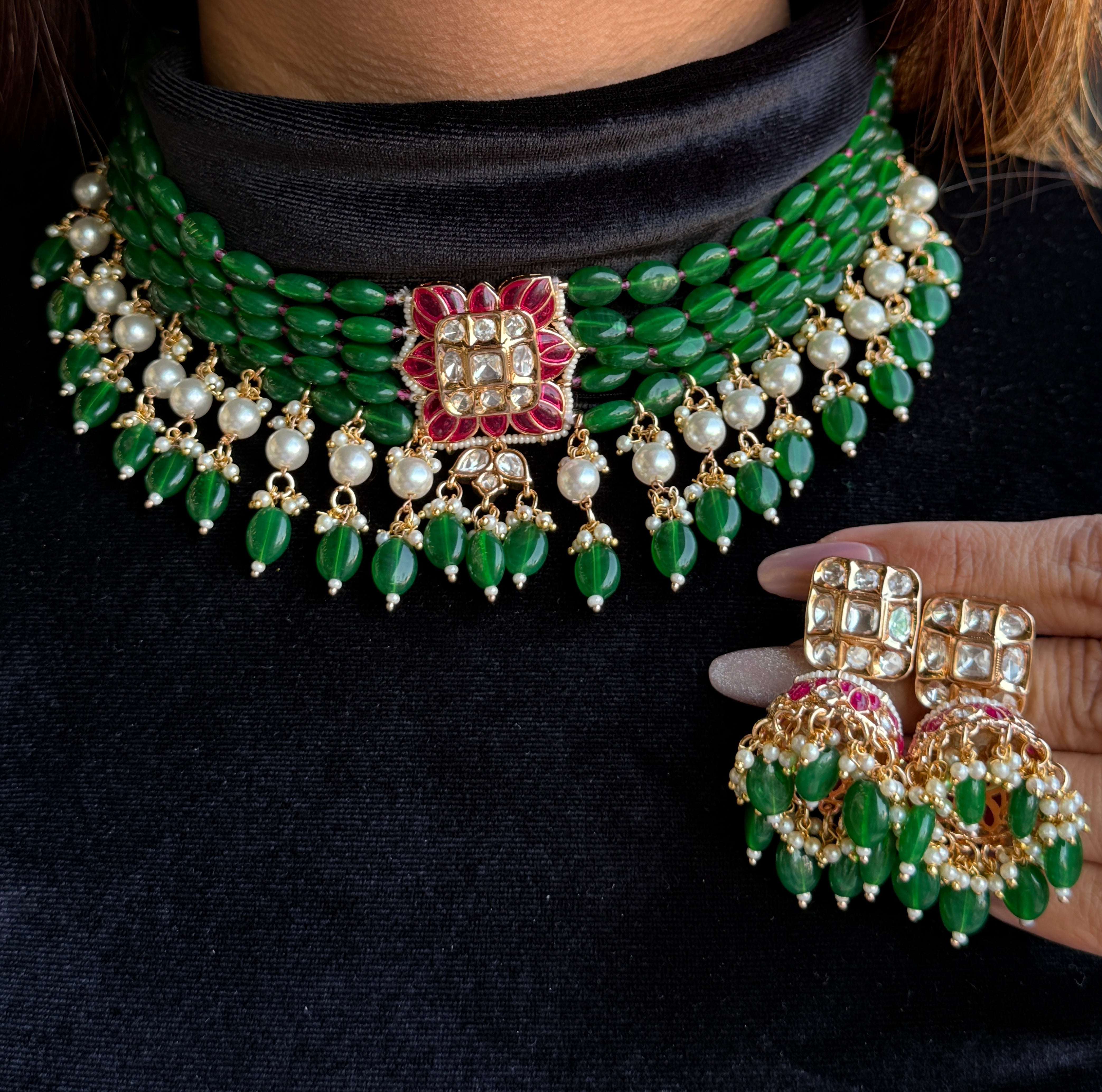 Nayaab Anika Polki Choker