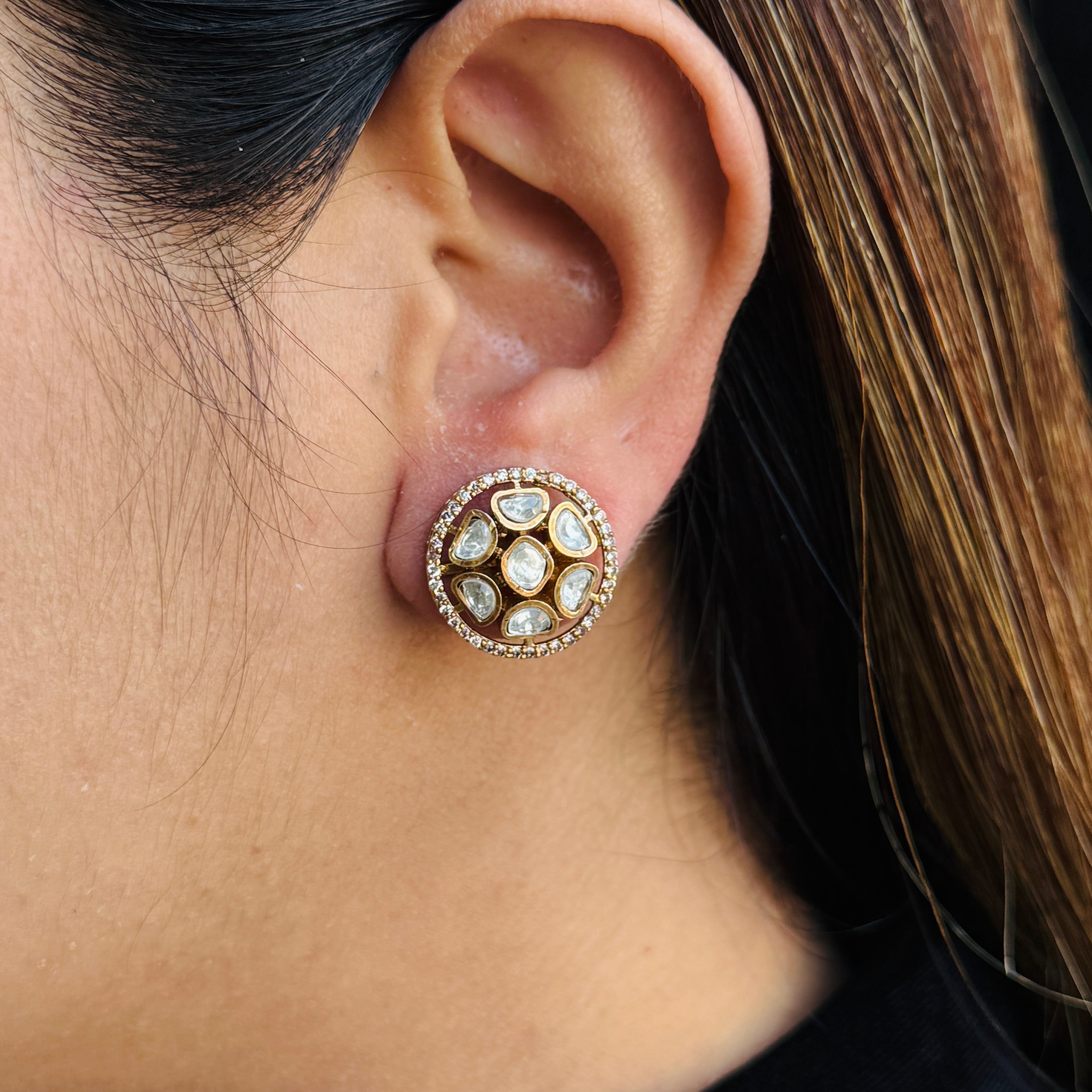 Nayaab Suhani Polki studs