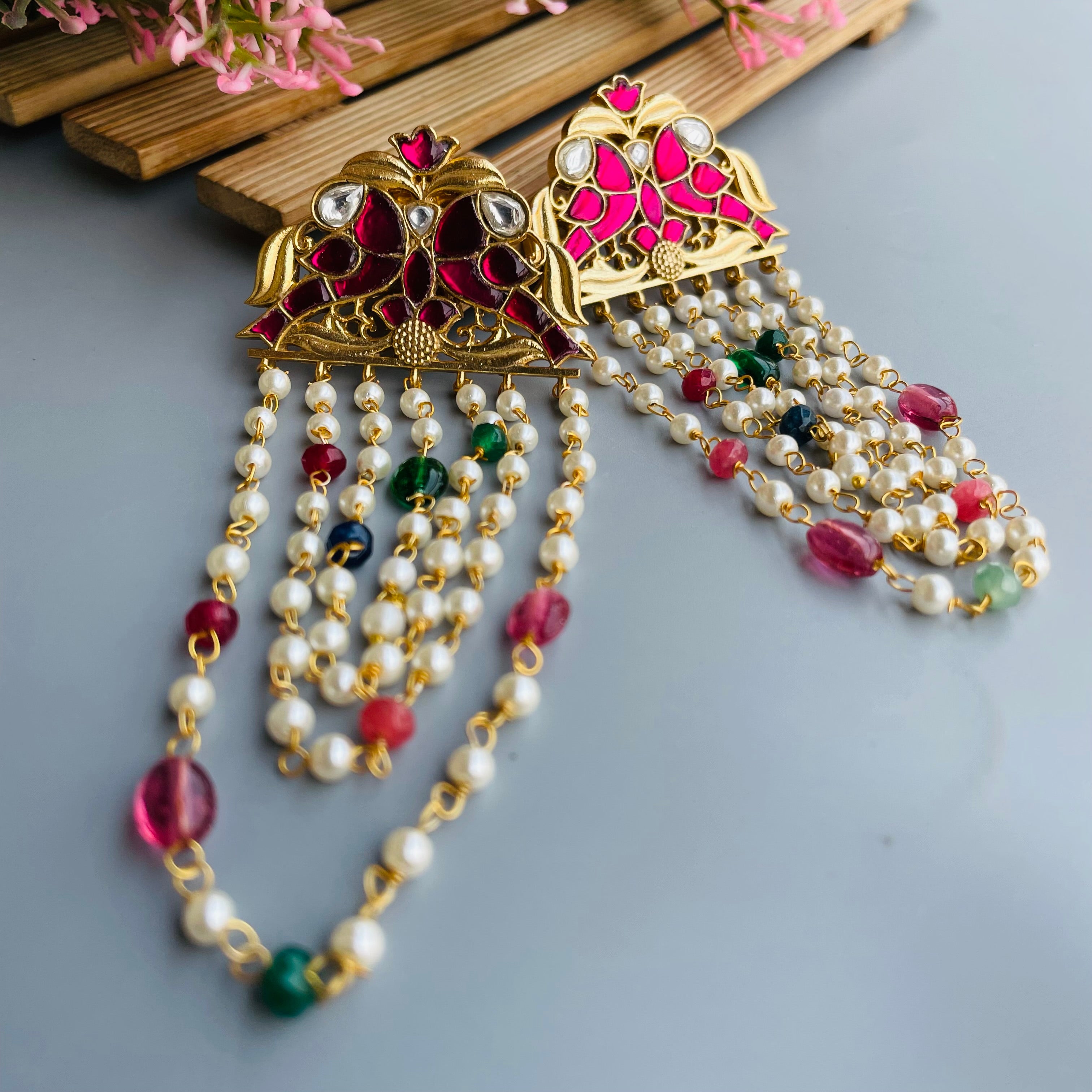 Nayaab Riya Polki Earrings