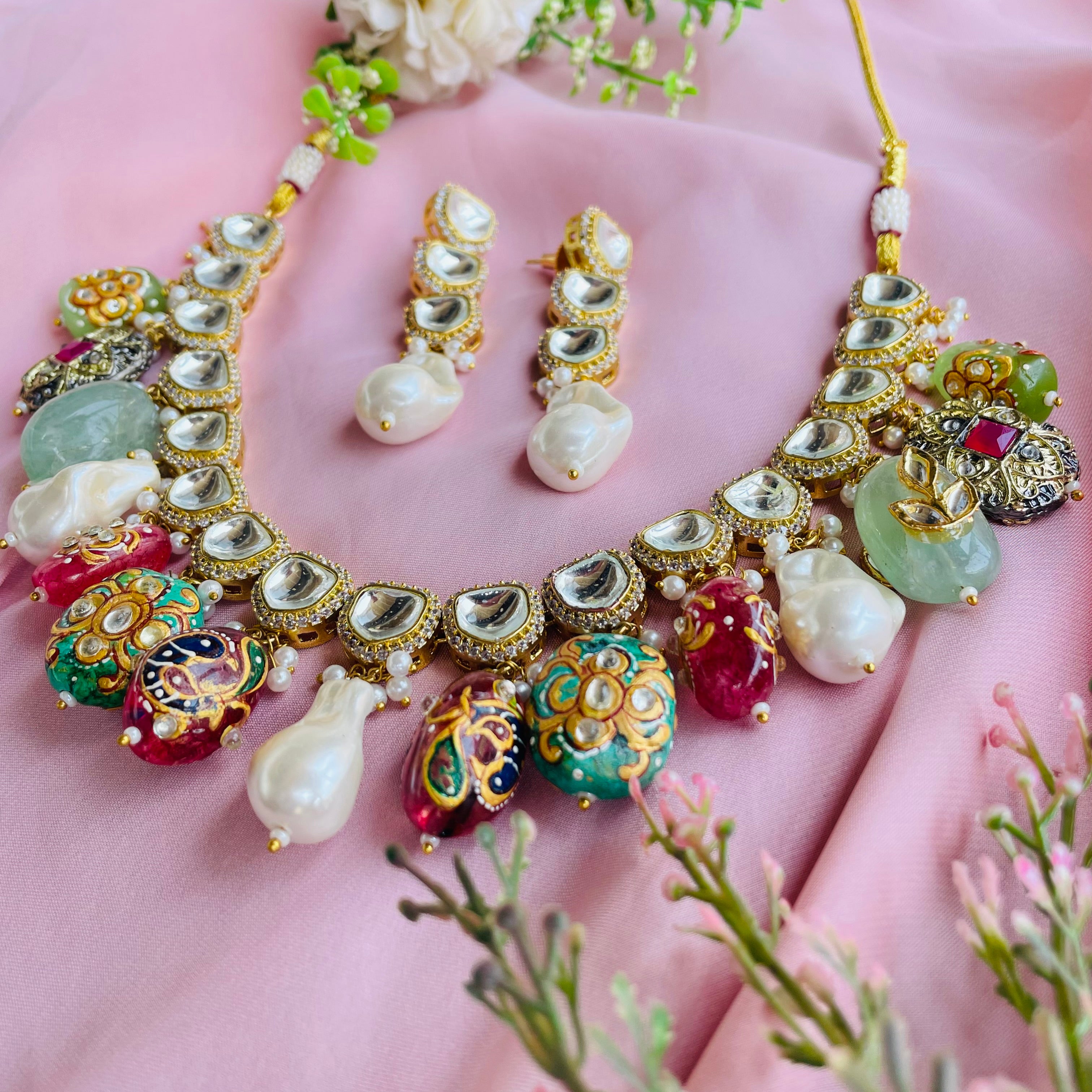 Nayaab Ishika Polki Neckpiece