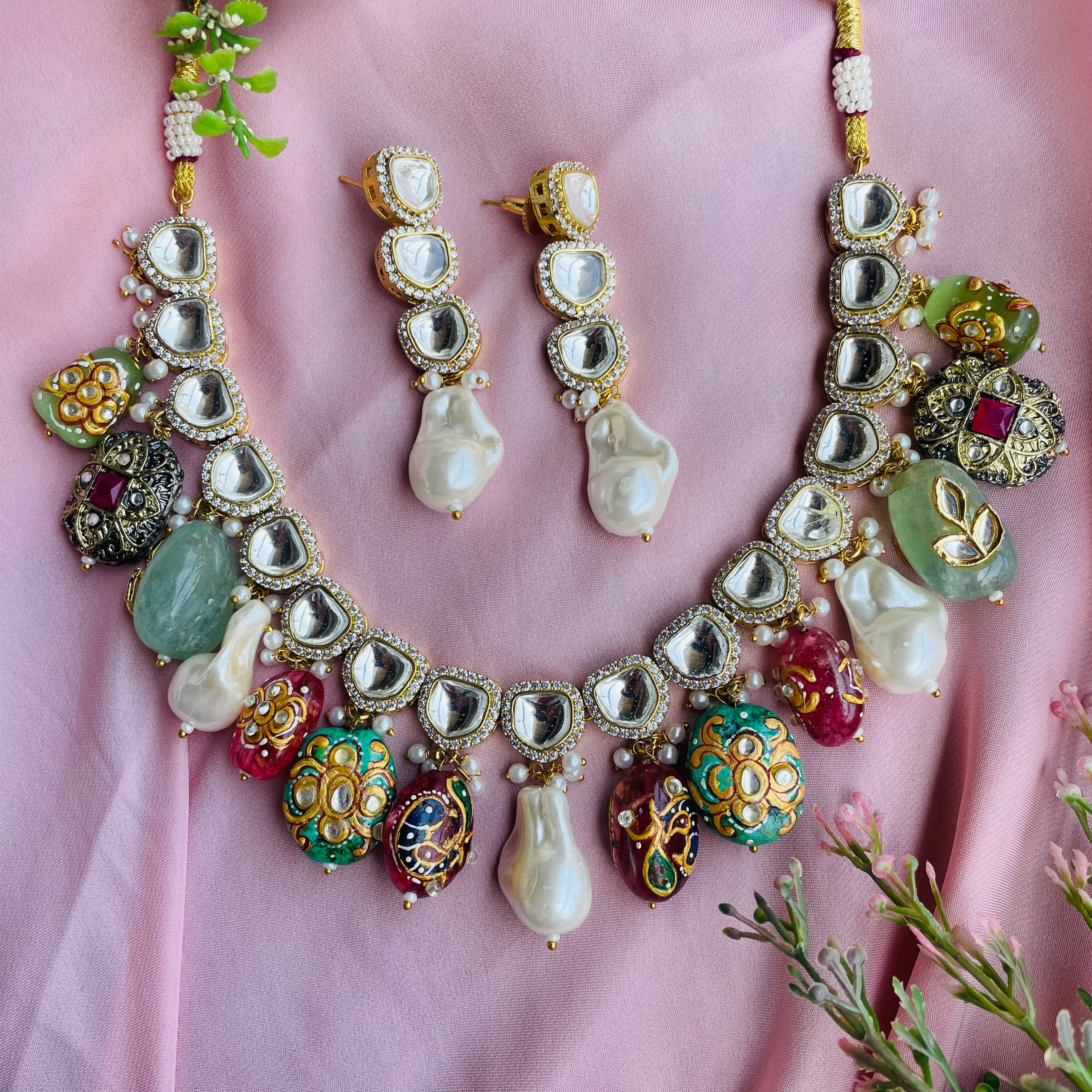 Nayaab Ishika Polki Neckpiece