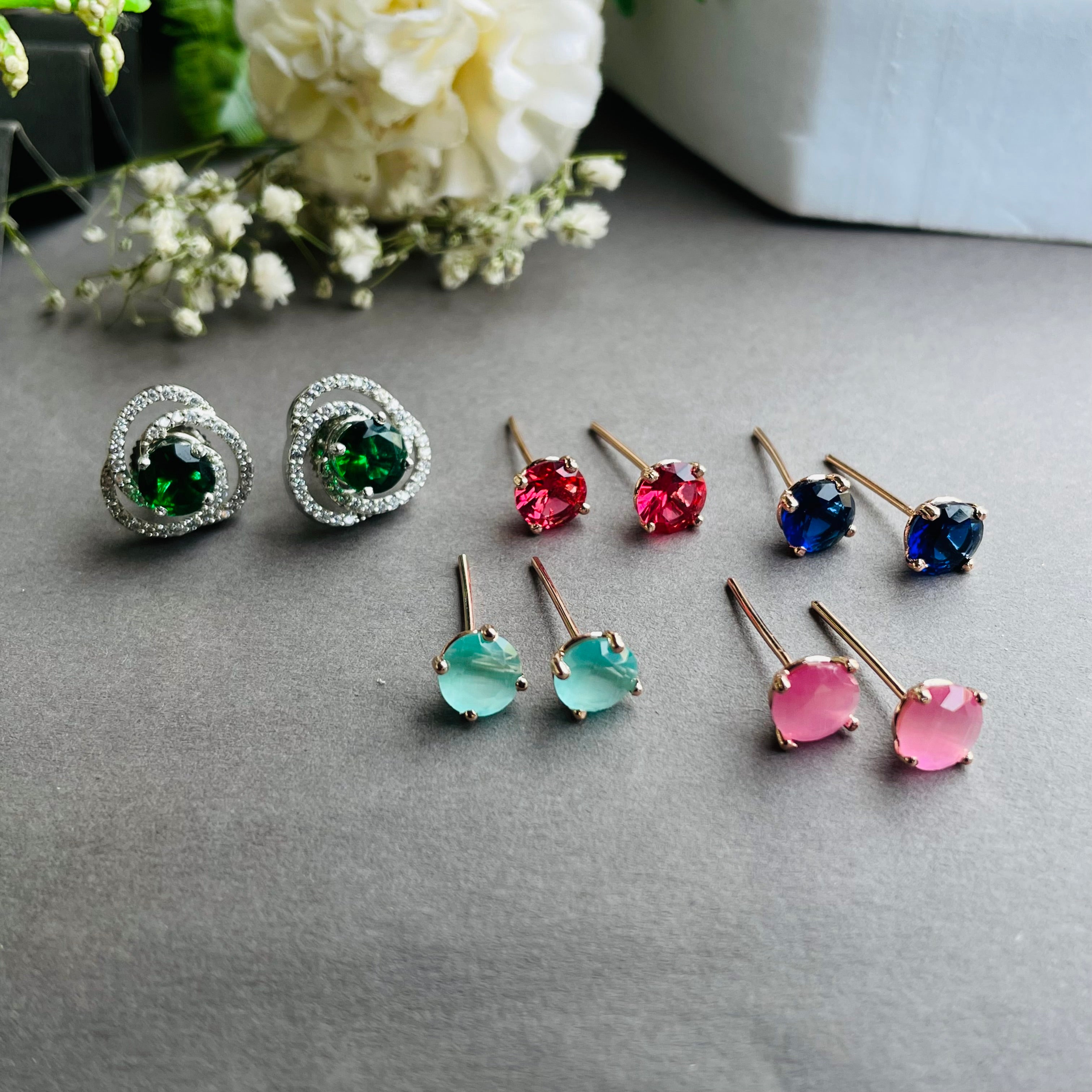 Ad Josie studs colour changeable