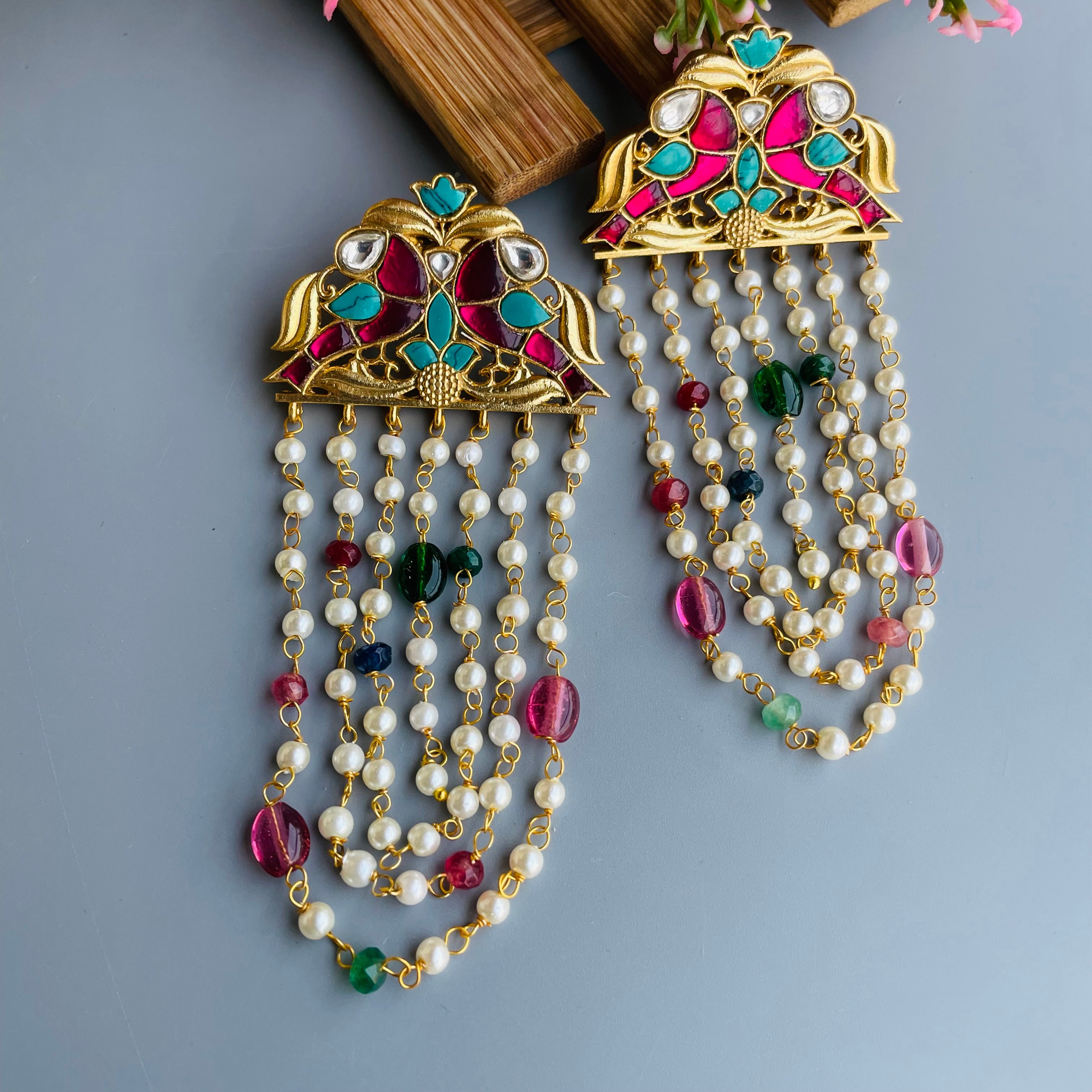 Nayaab Riya Polki Earrings