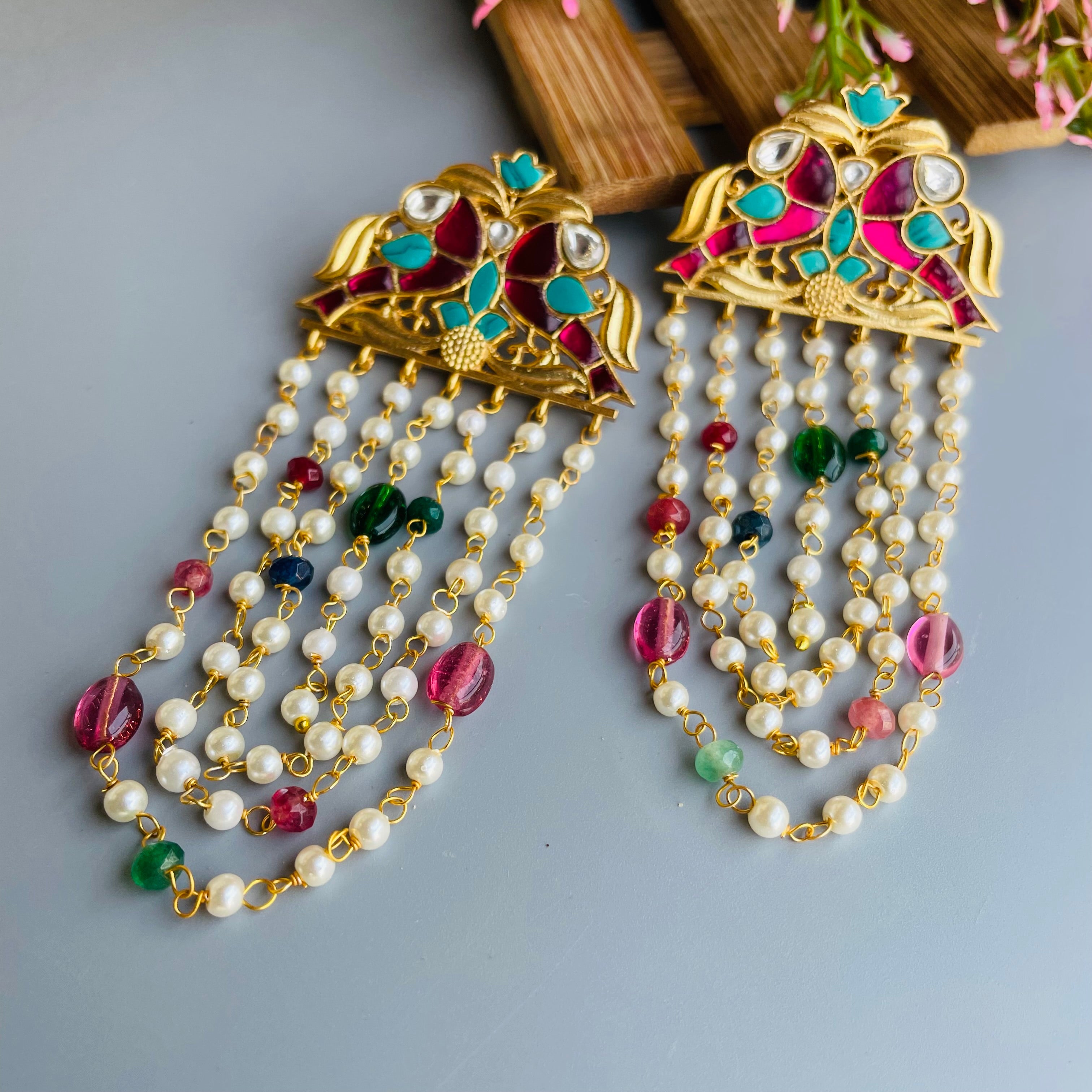 Nayaab Riya Polki Earrings