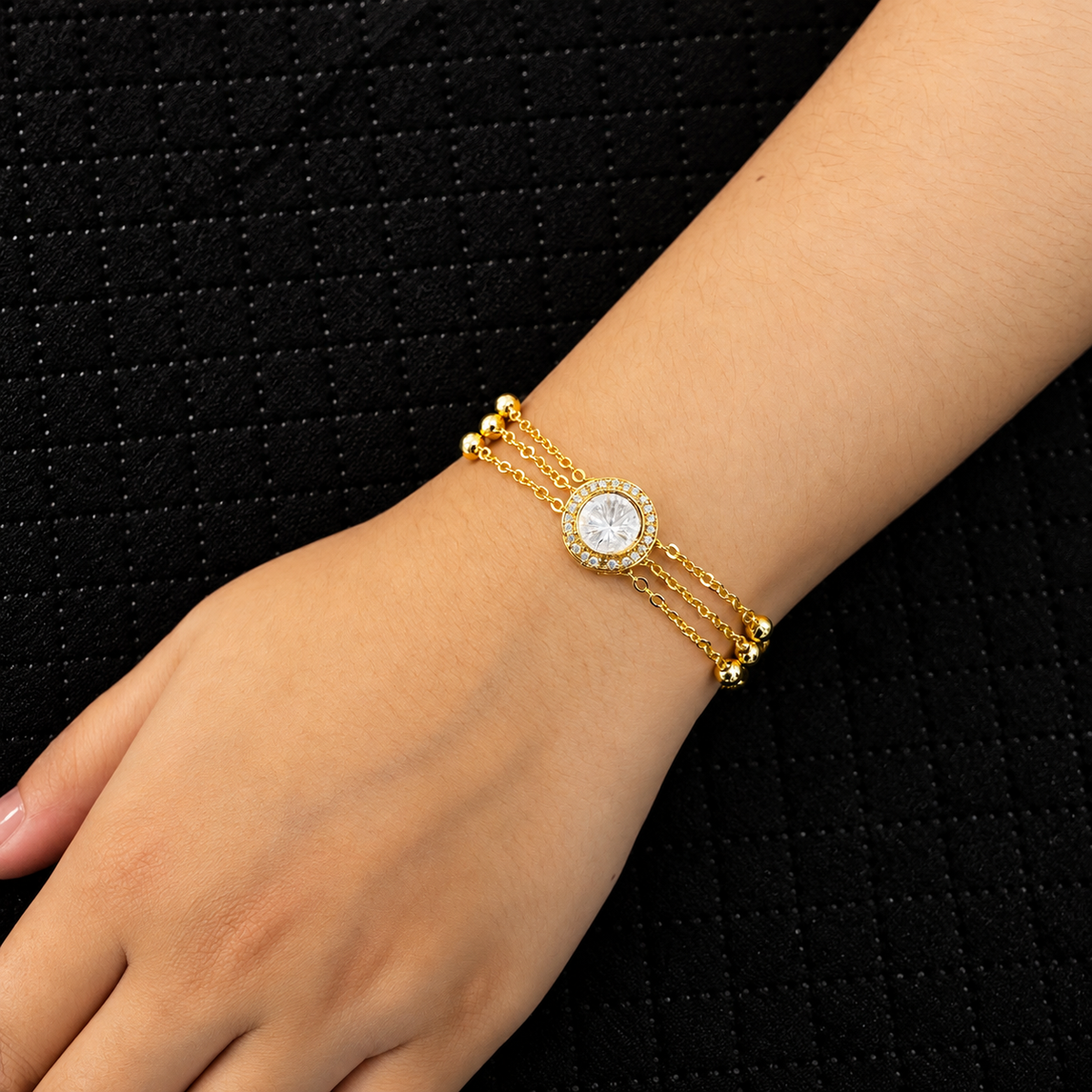 Aarini Noor Triple-Chain Bracelet