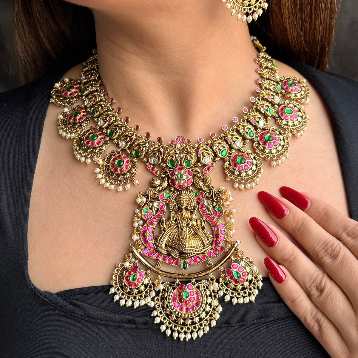 Ruhani Lakshmi Temple Neckpiece