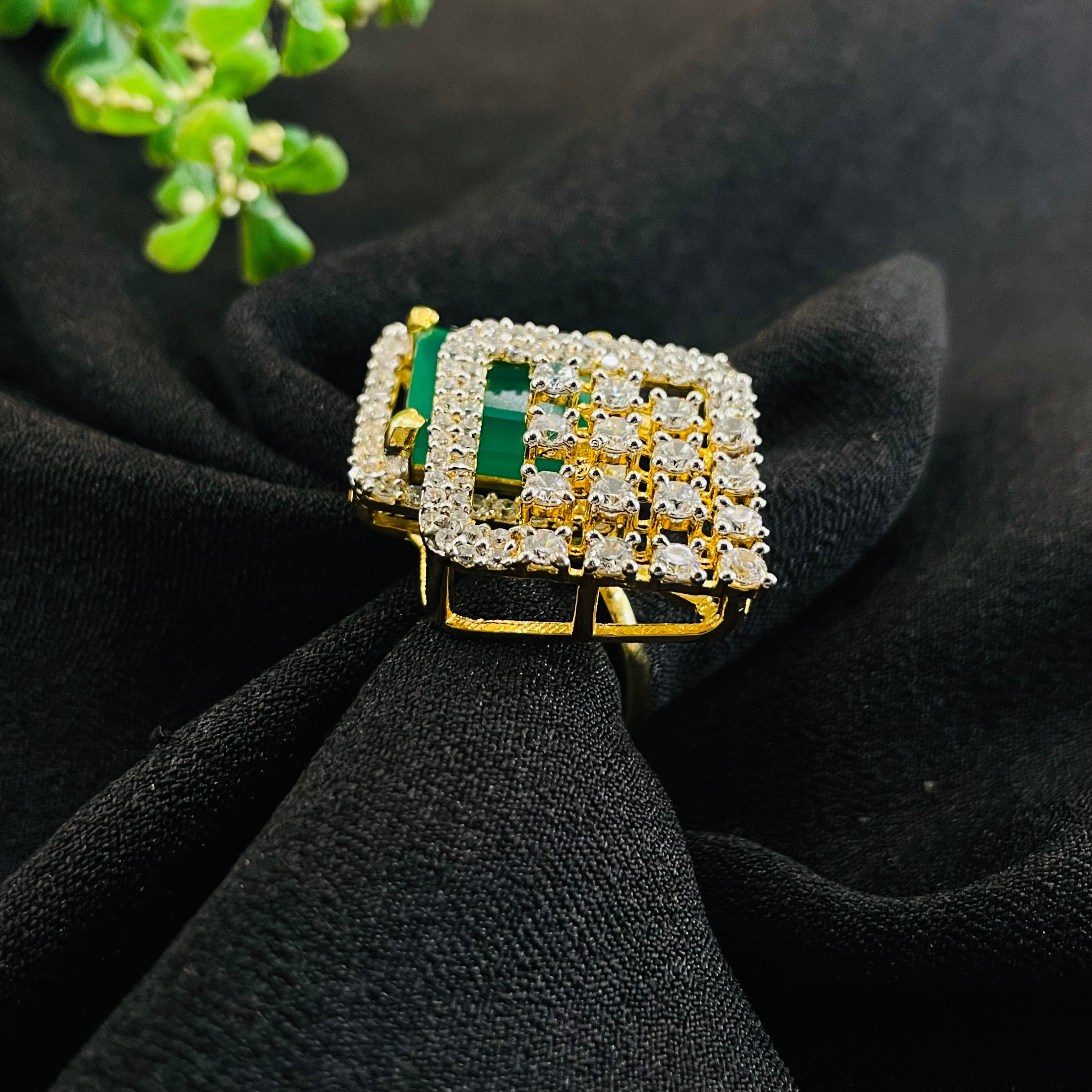 Vs Sterling Silver Cocktail Ring 237 11G