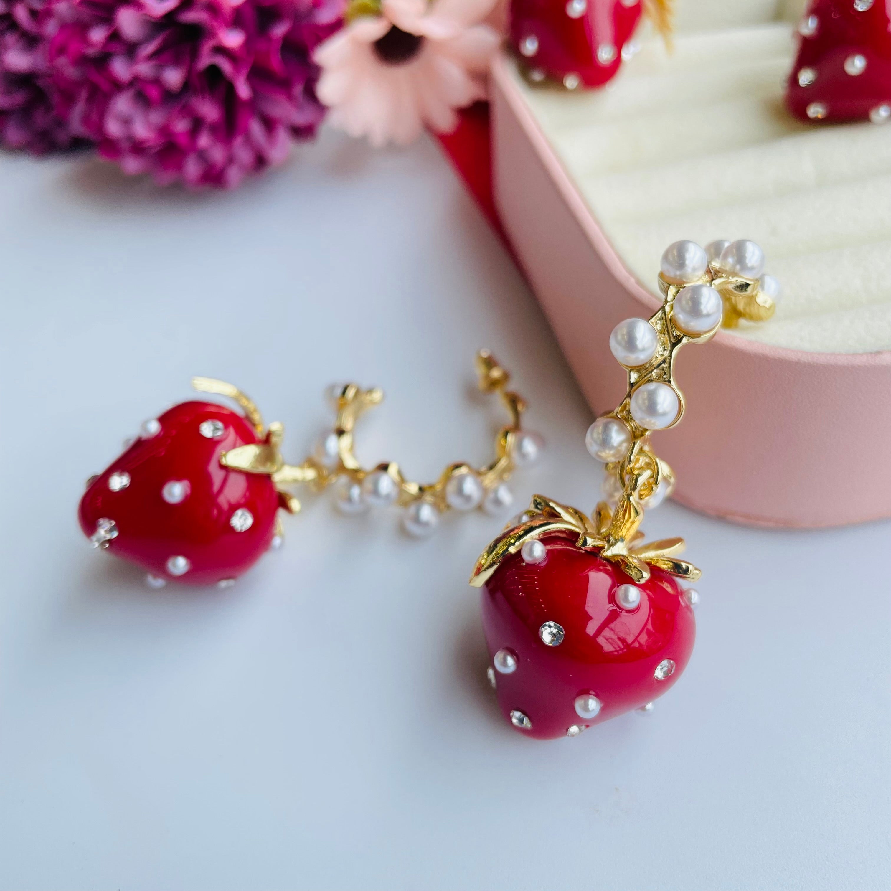 Layla strawberry earrings