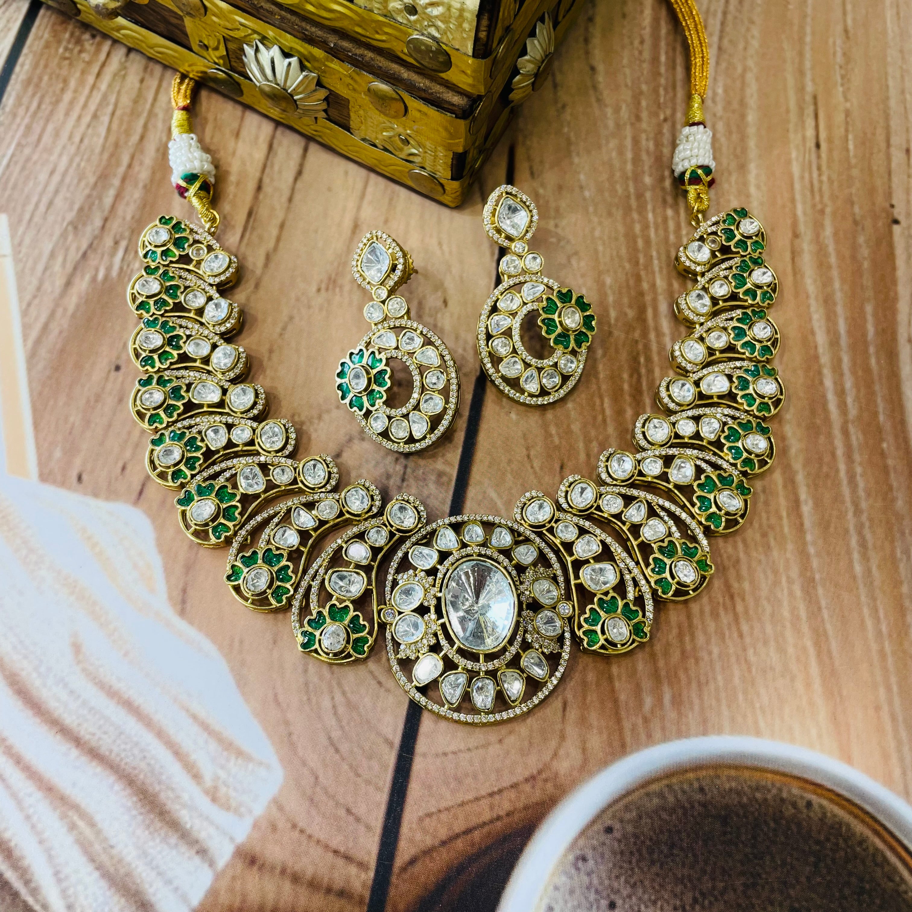 Nayaab Sahiba Polki Neckpiece