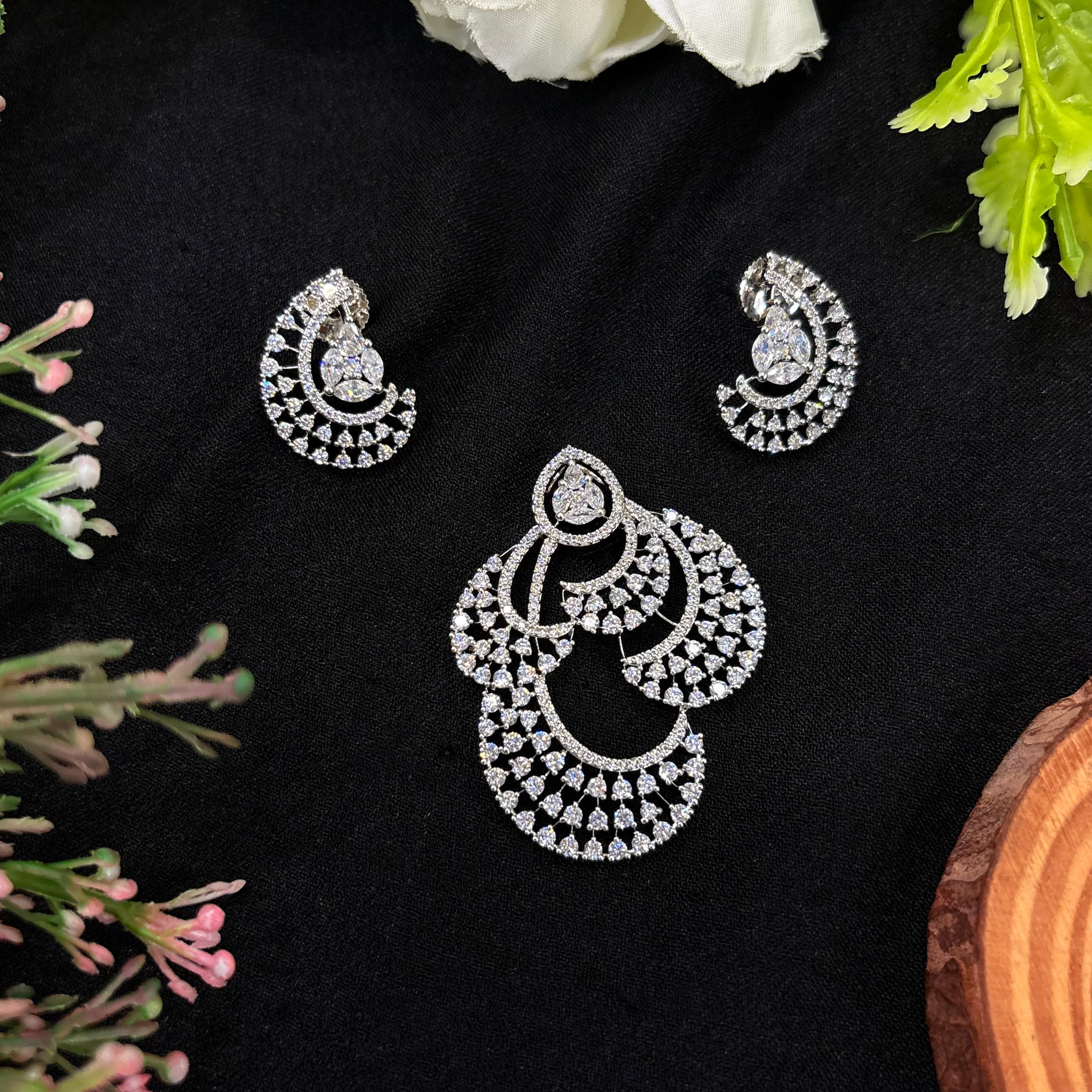 Celeste Arc Pendant Set