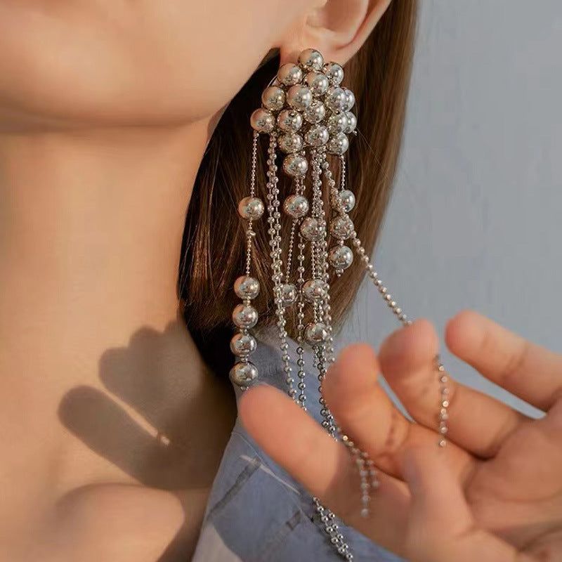 Layla Silver Beats Earrings