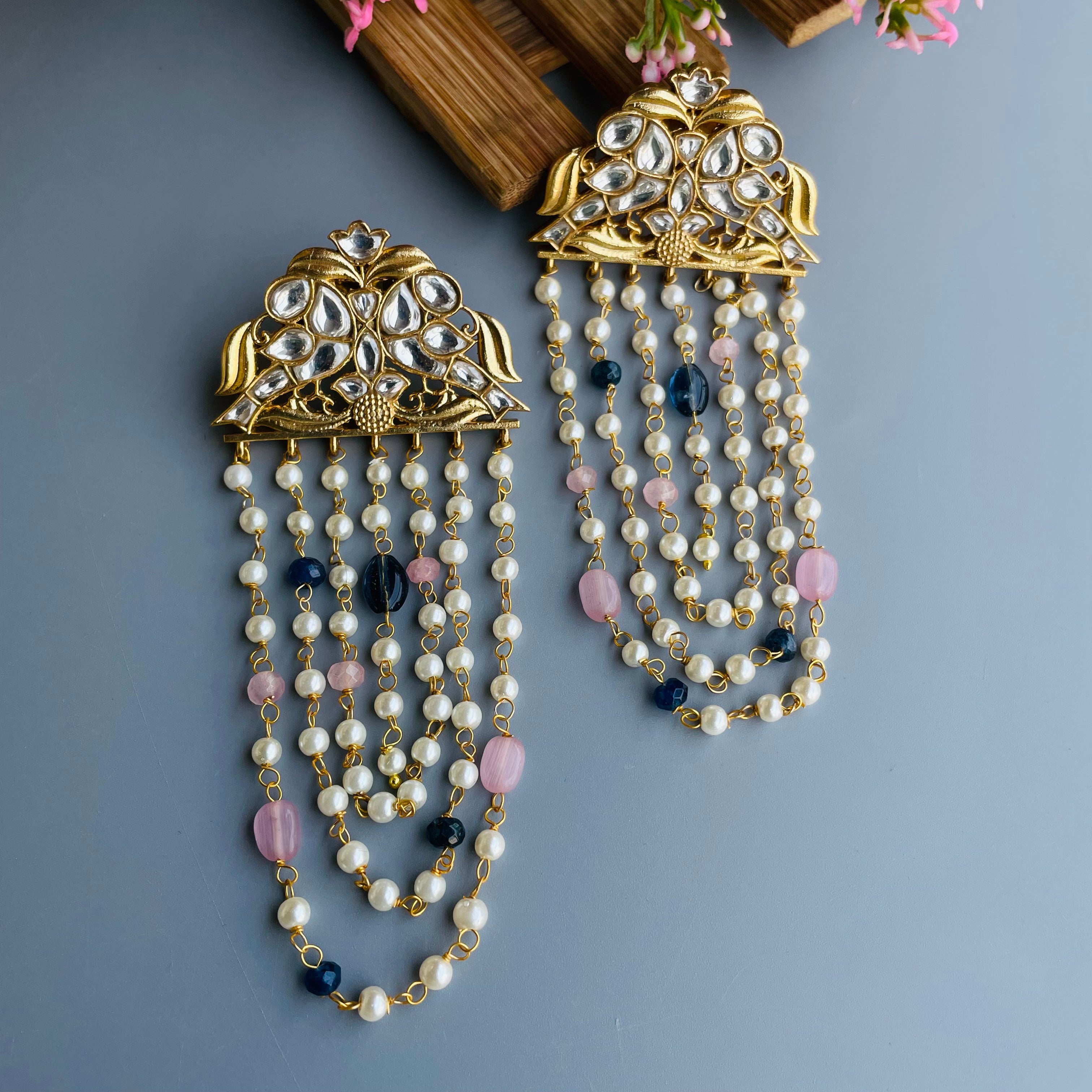 Nayaab Riya Polki Earrings