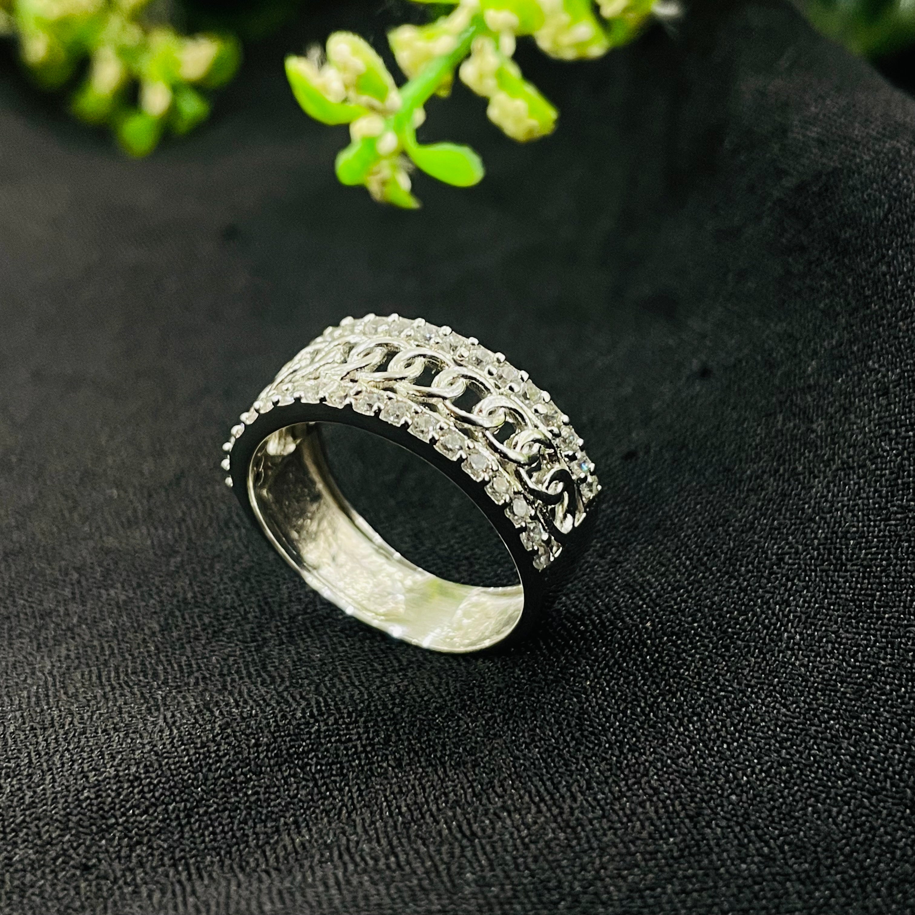 Vs Sterling Silver Cocktail Ring 233 4G