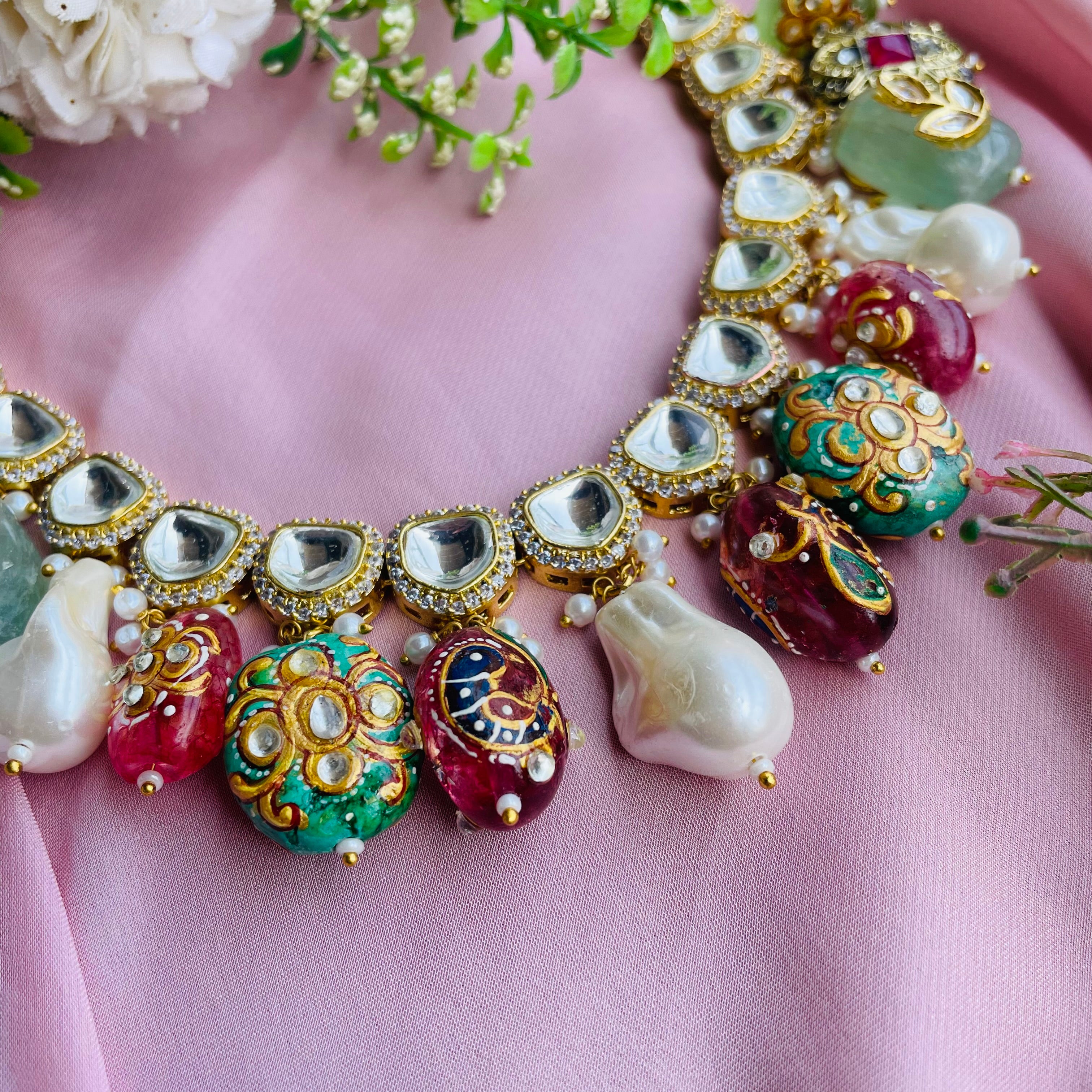 Nayaab Ishika Polki Neckpiece