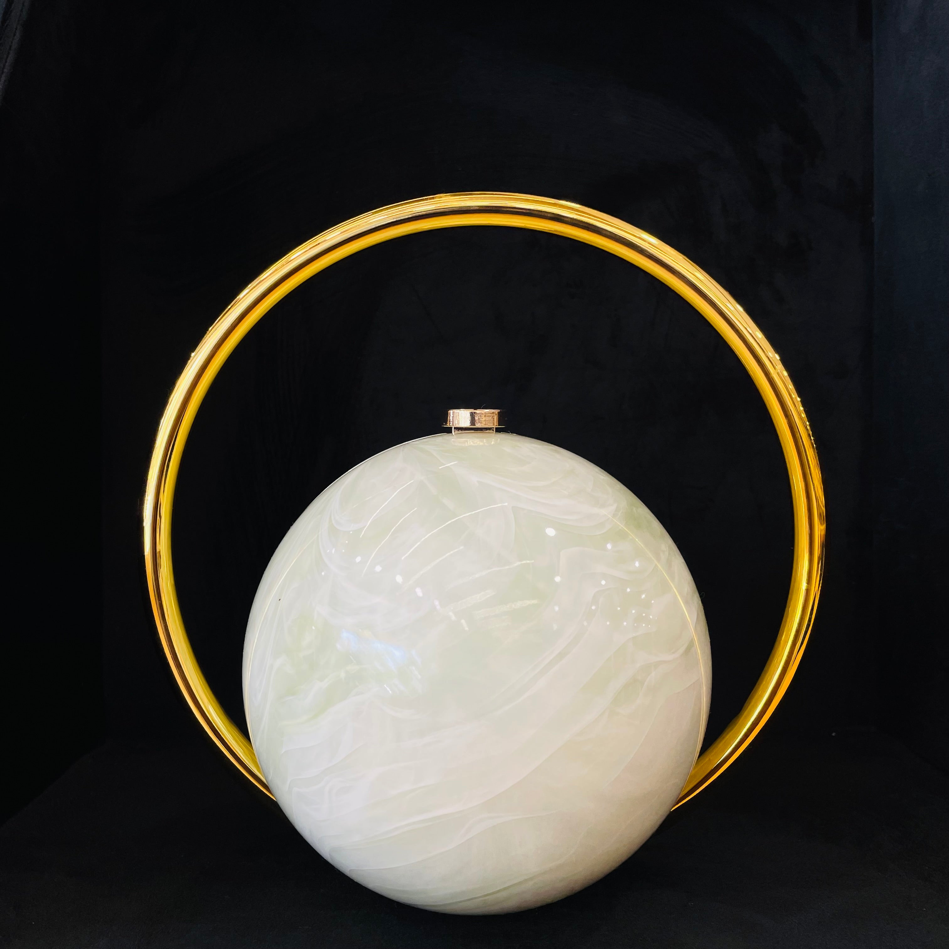Orbis Marble Hoop Bag
