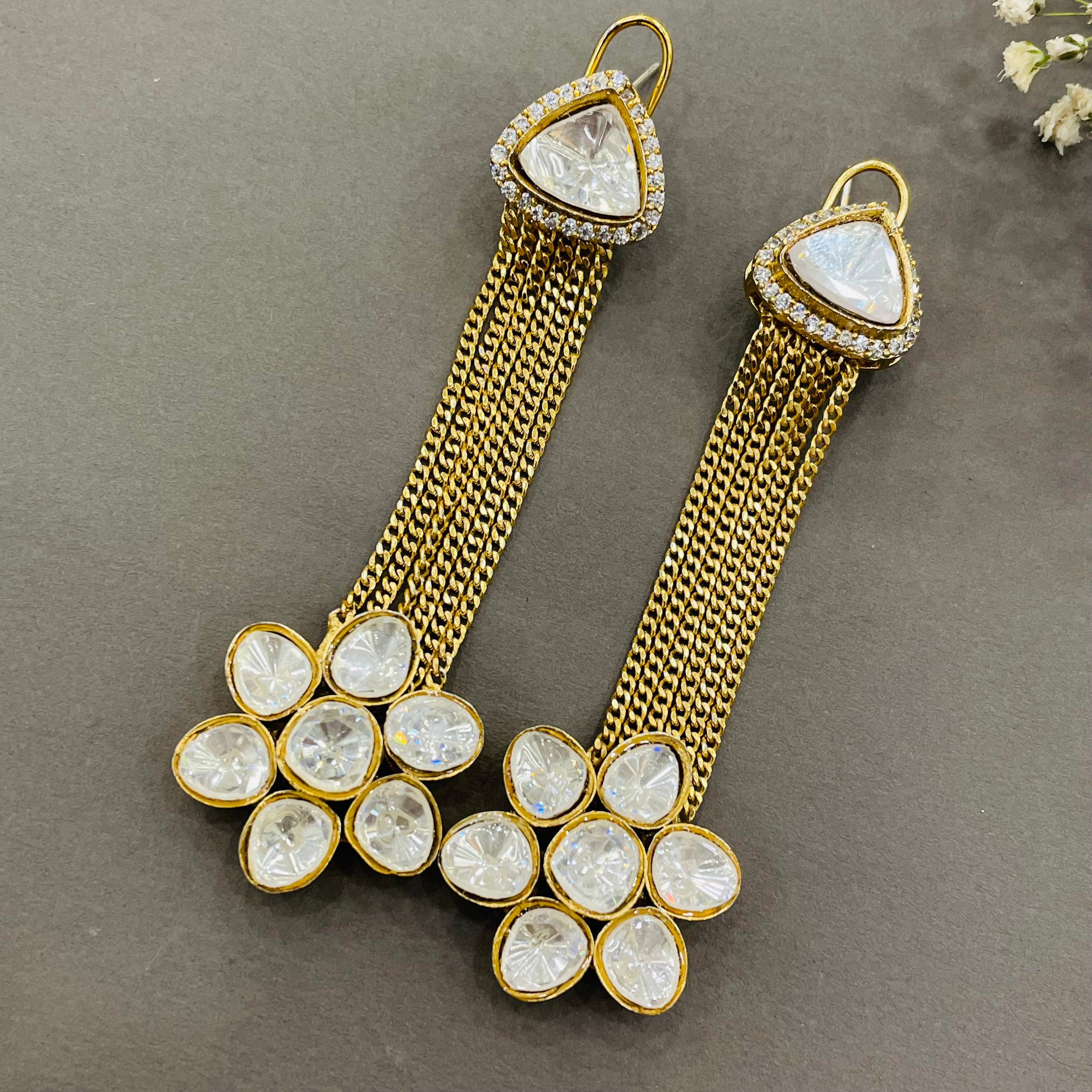 Nayaab Aisha earrings gold
