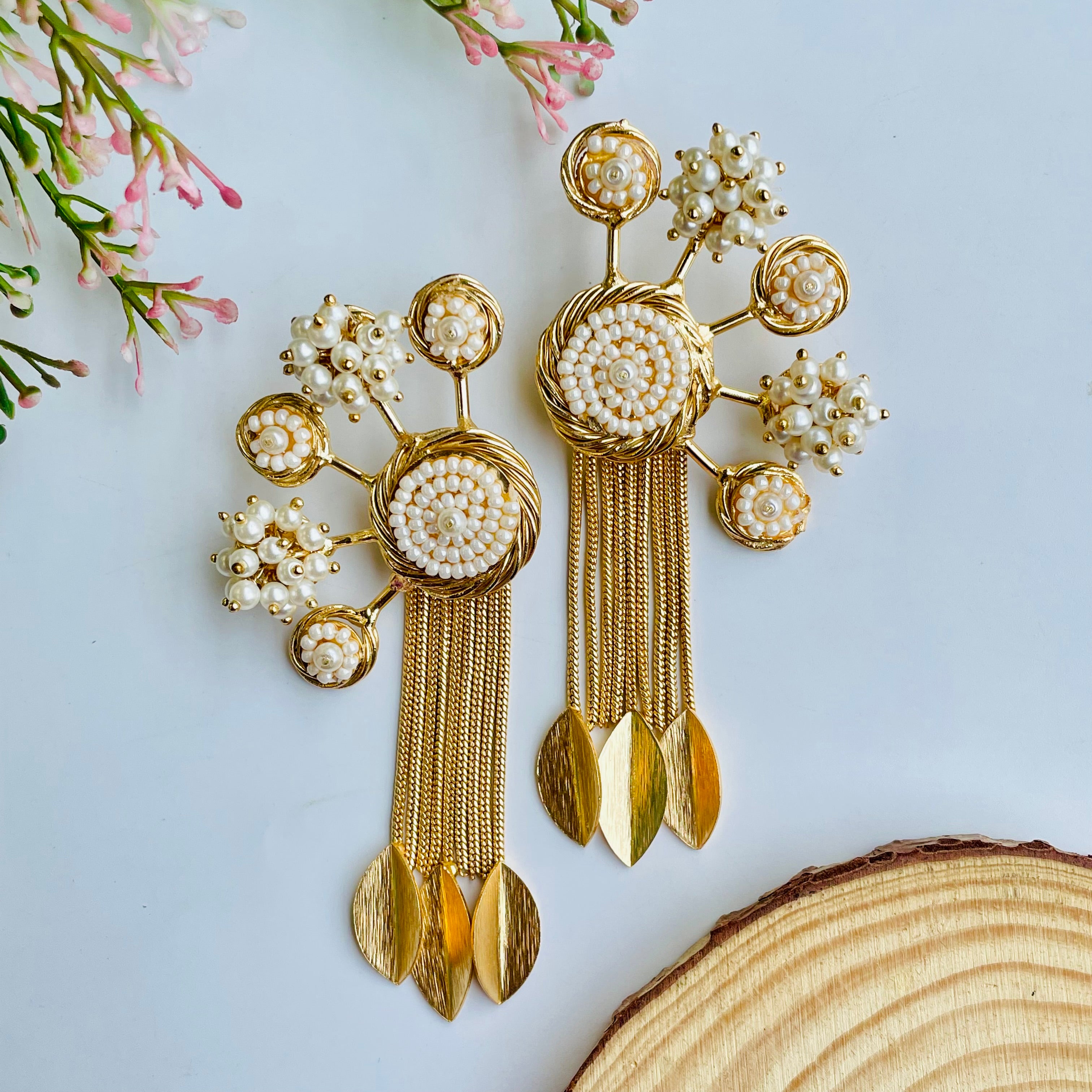 Nayaab Mahera Pearl Earrings