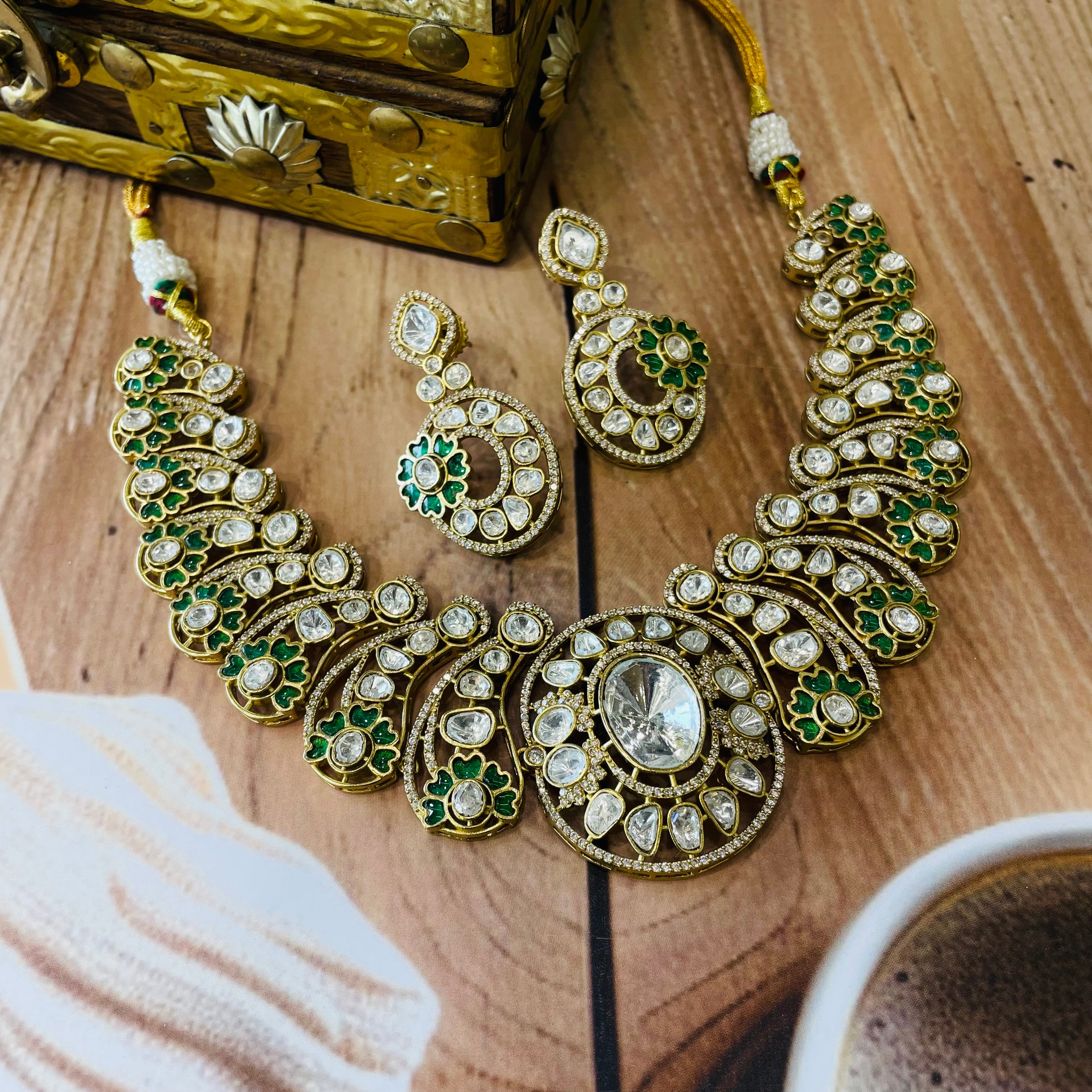 Nayaab Sahiba Polki Neckpiece