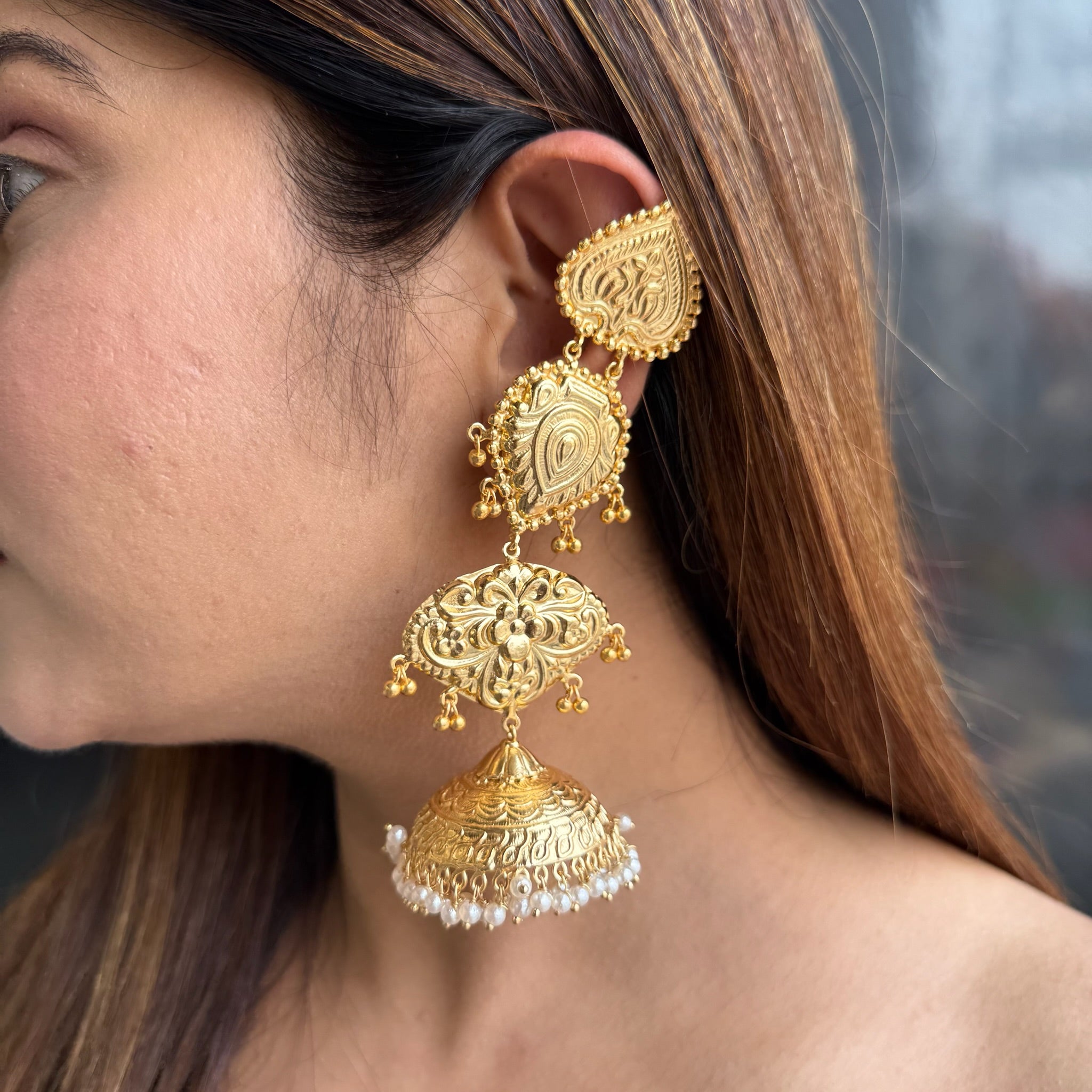 Nayaab Madhuri Jhumka earrings