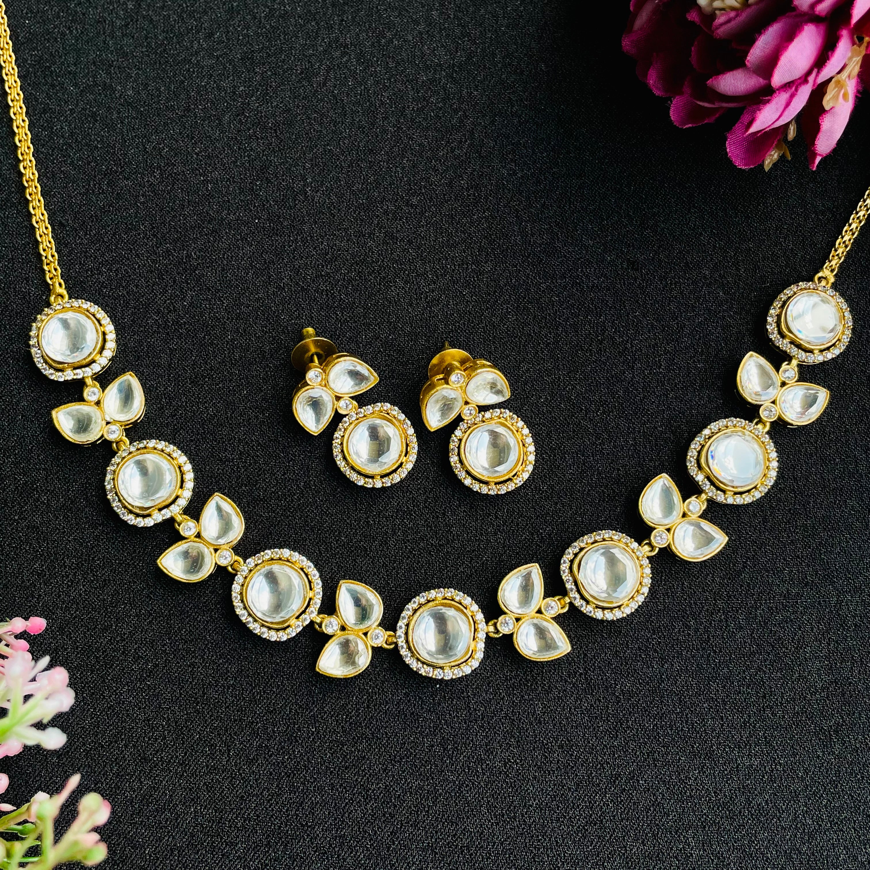 Nayaab Navya Polki Neckpiece