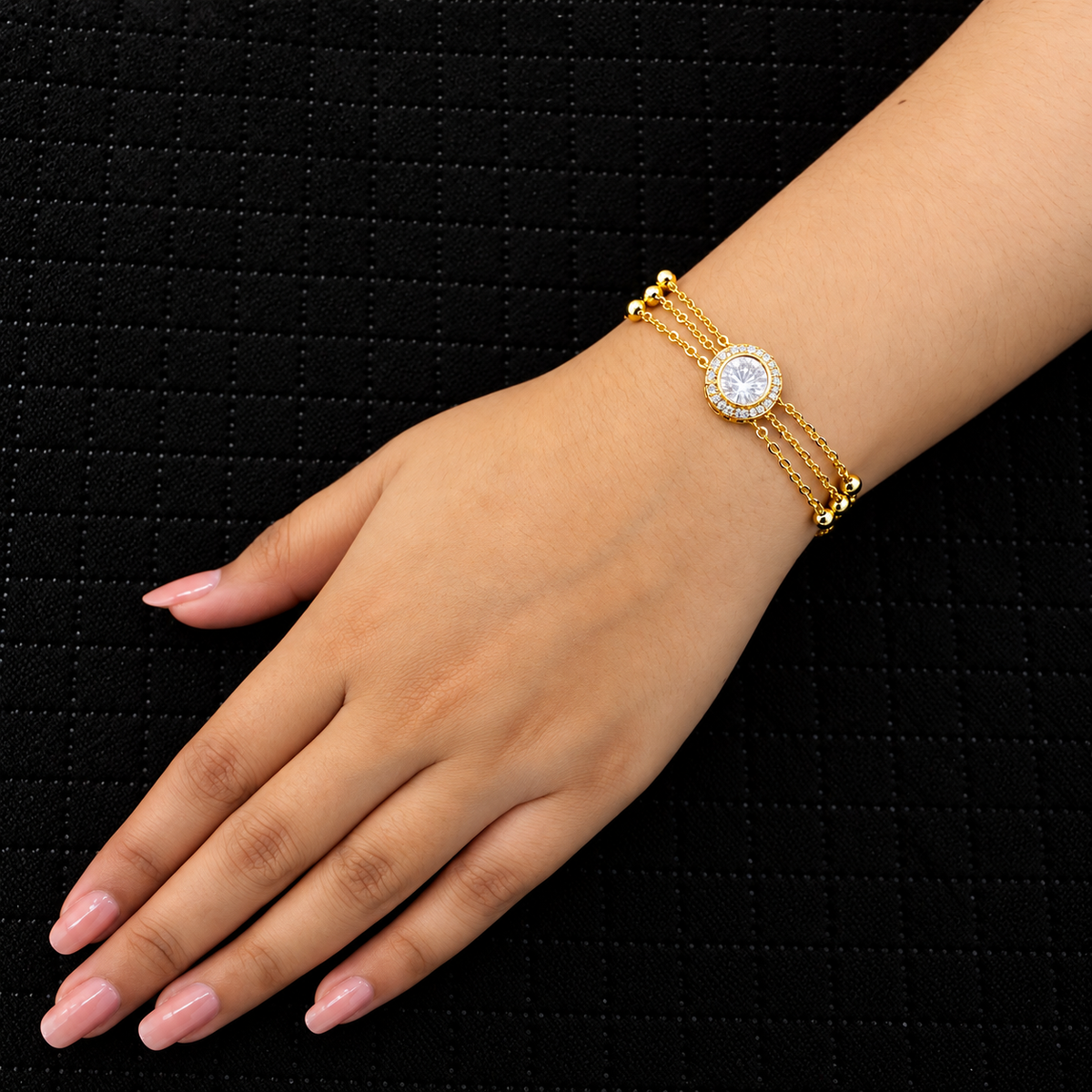 Aarini Noor Triple-Chain Bracelet