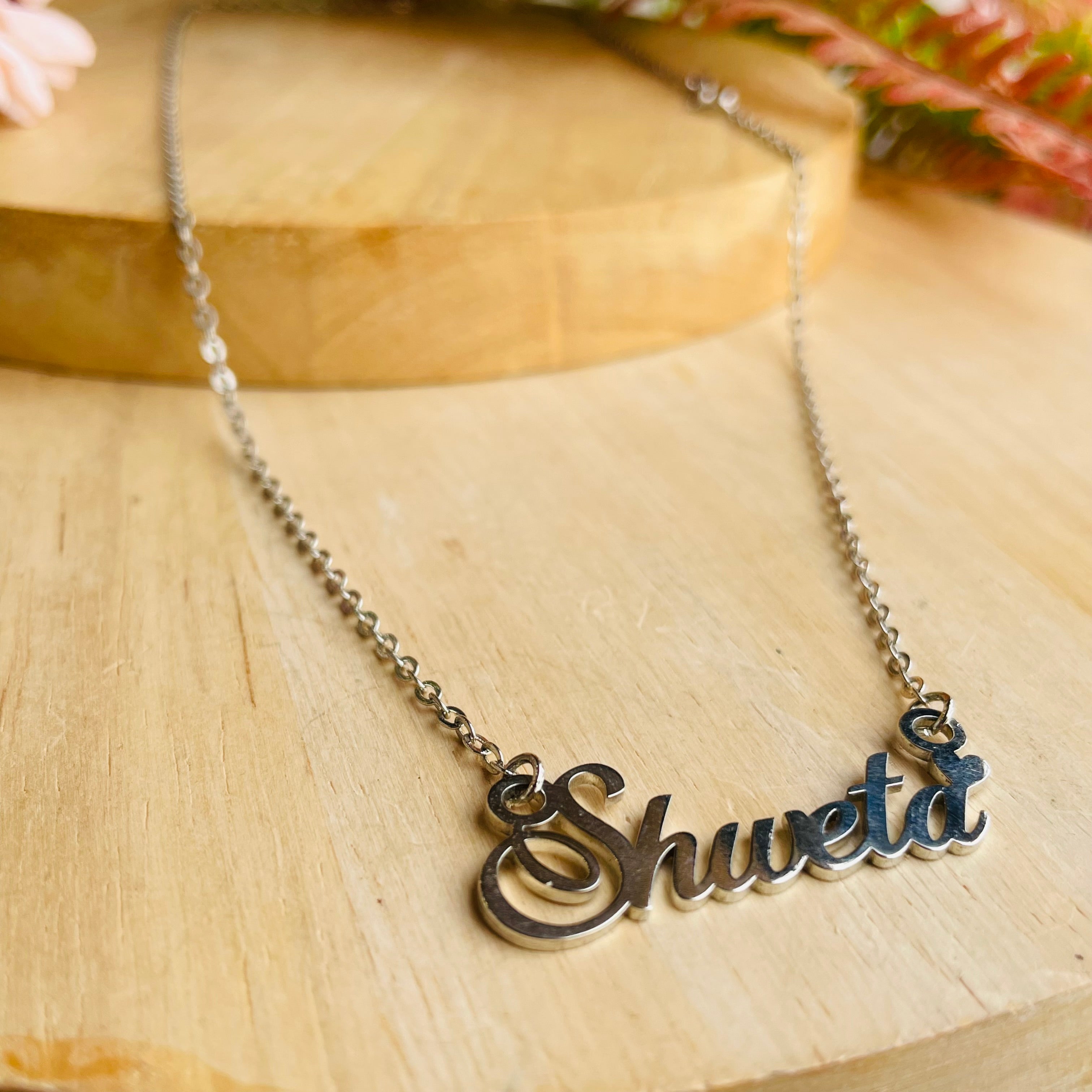 Vs sterling silver customise - name pendant