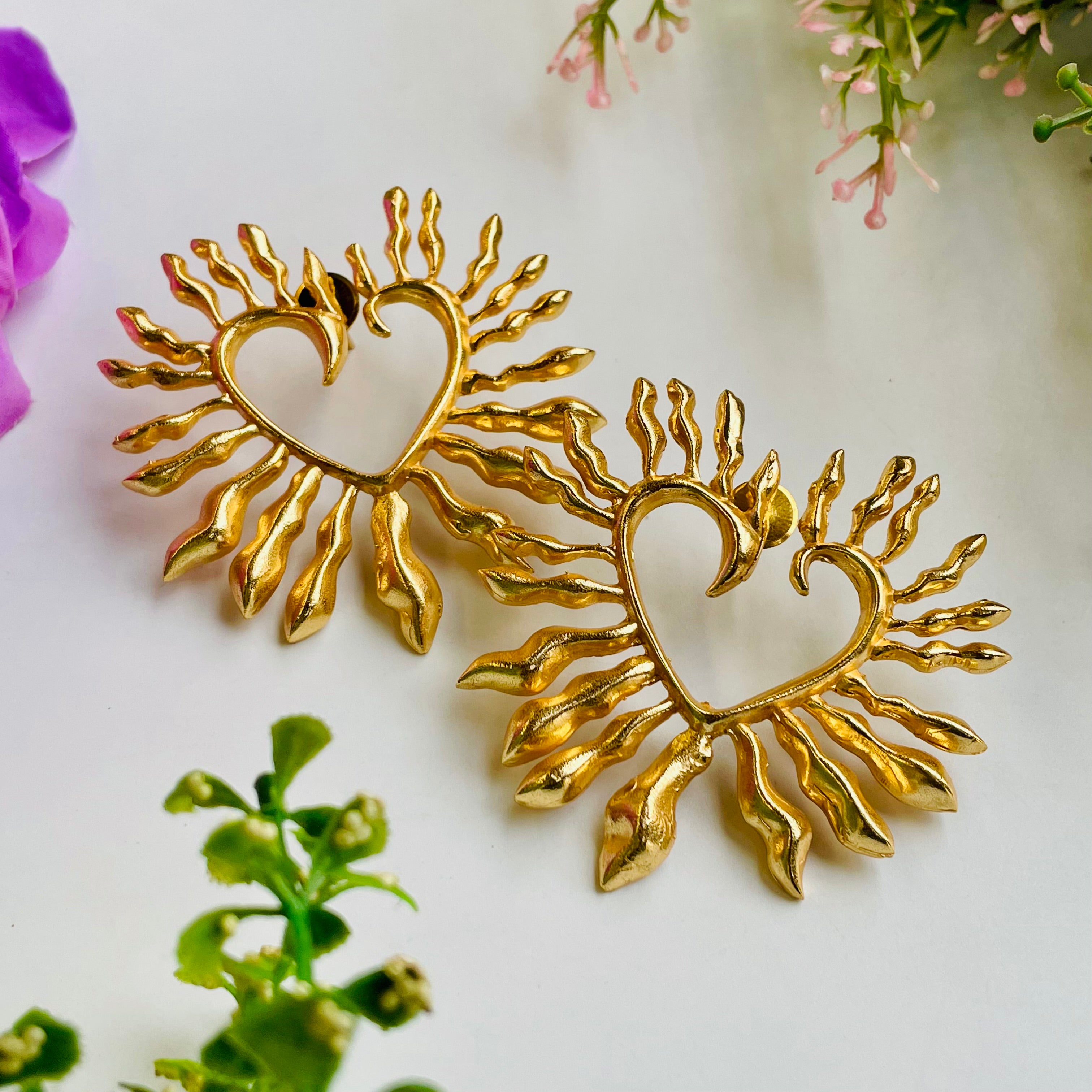 Nayaab Heart Earrings