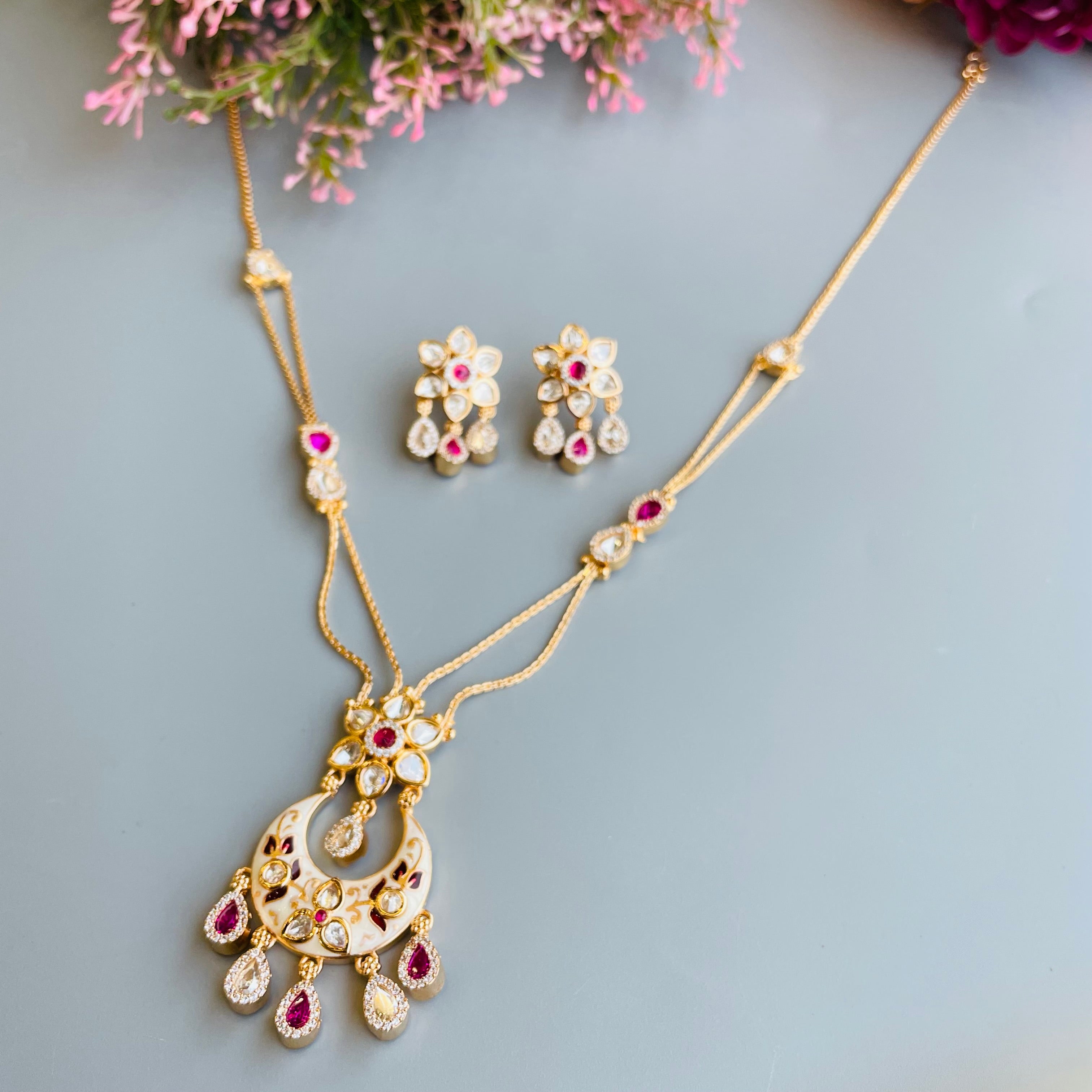 Nayaab Ananya Polki Neckpiece