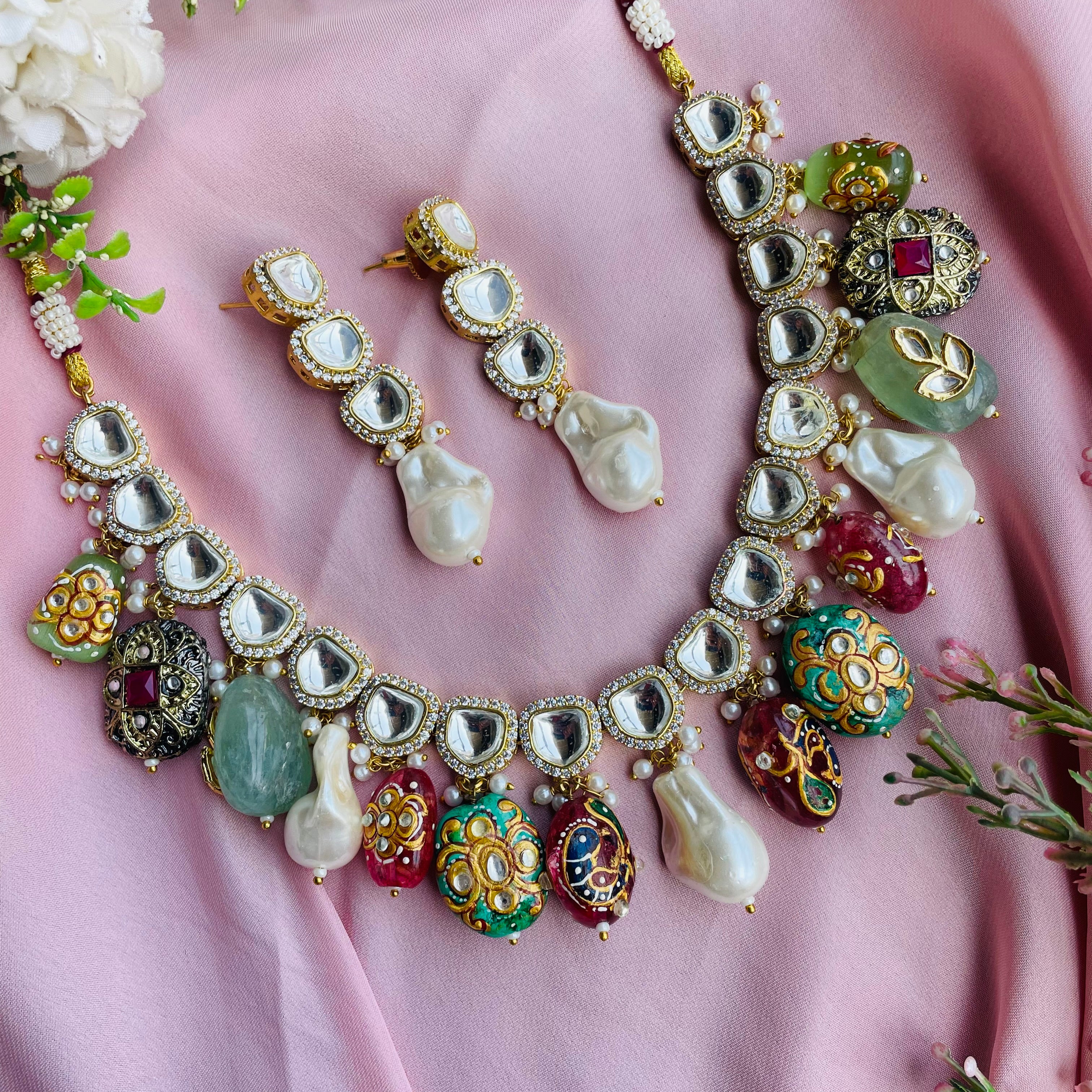 Nayaab Ishika Polki Neckpiece