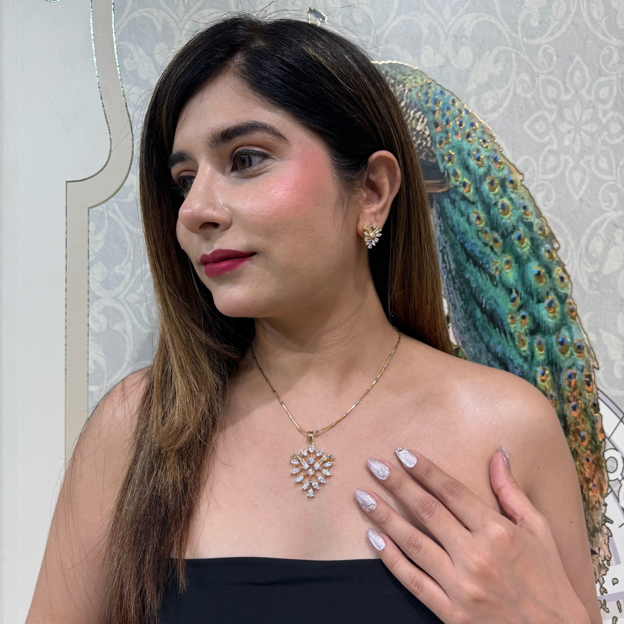 AD Zeenat Pendant Set