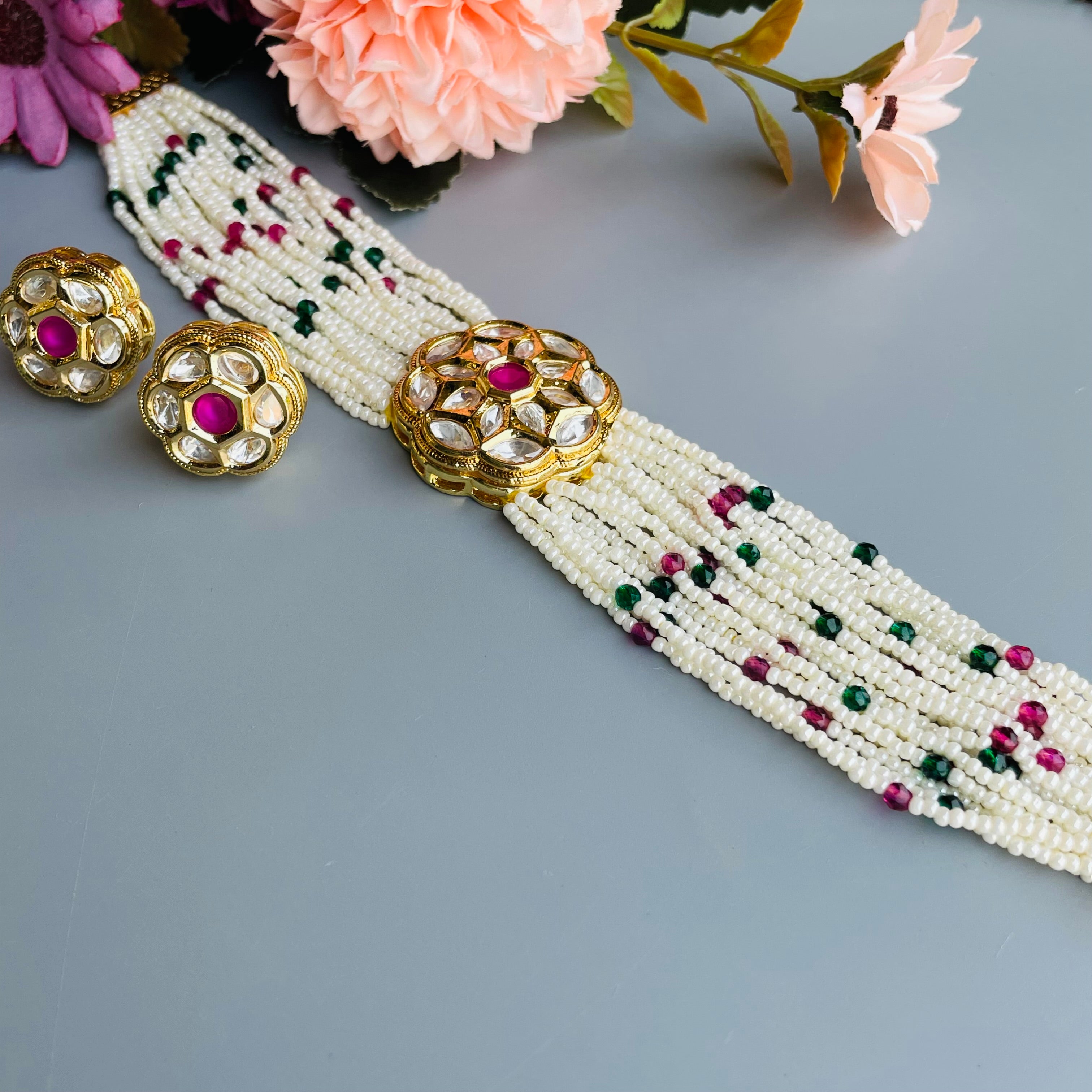 Nayaab Ruhi Polki Choker