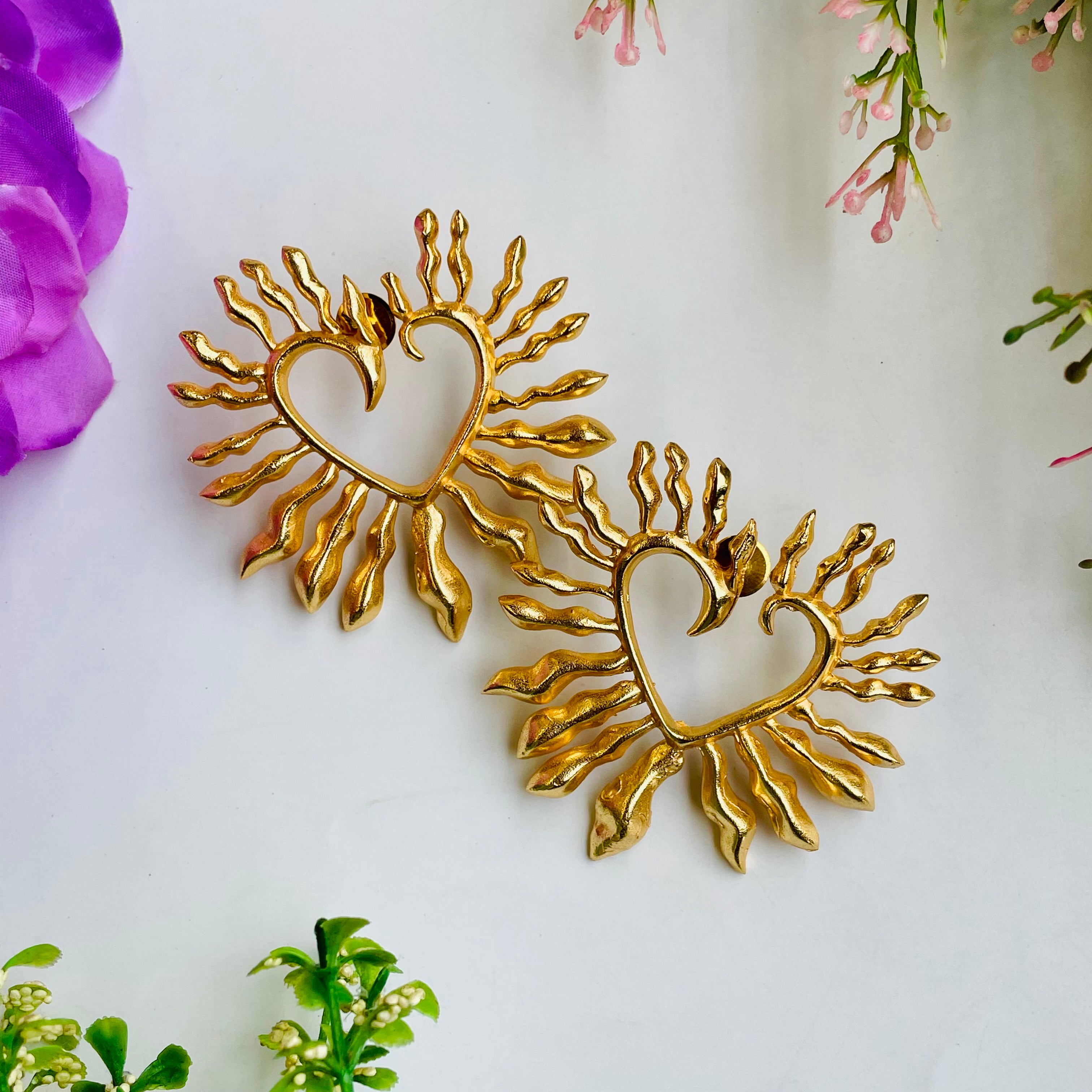 Nayaab Heart Earrings