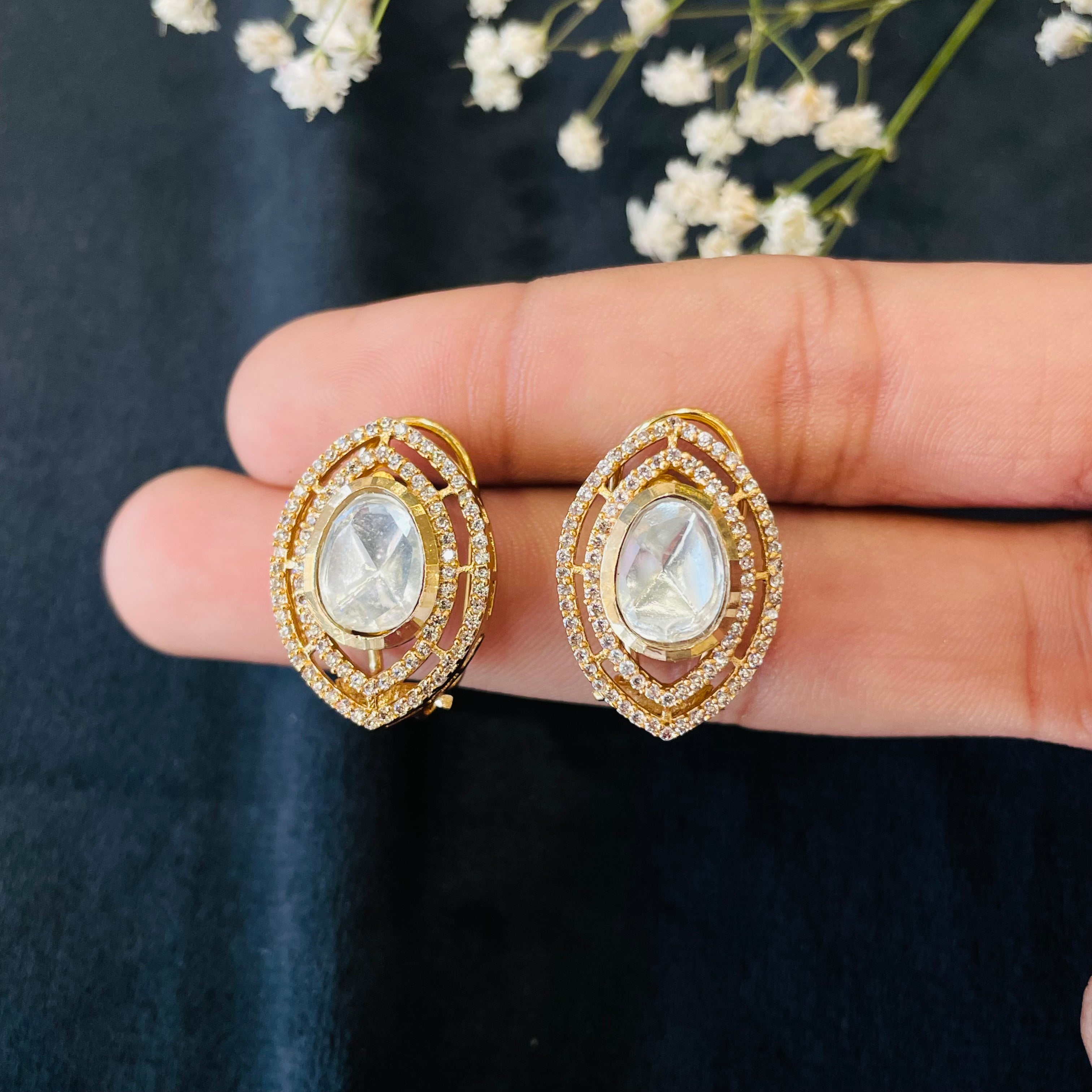 Nayaab Kanika Polki studs