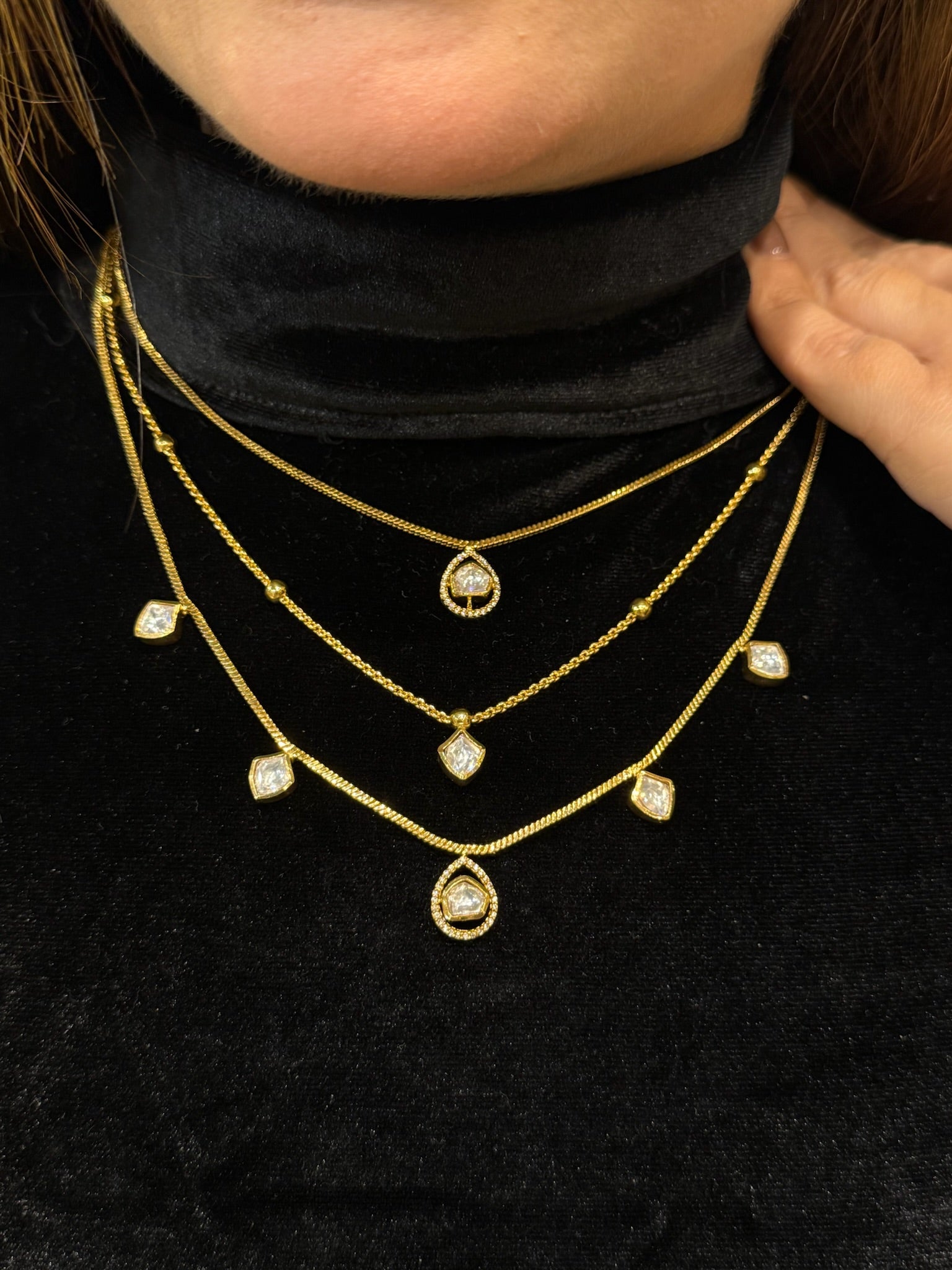 Nayaab Anushka Polki Neckpiece