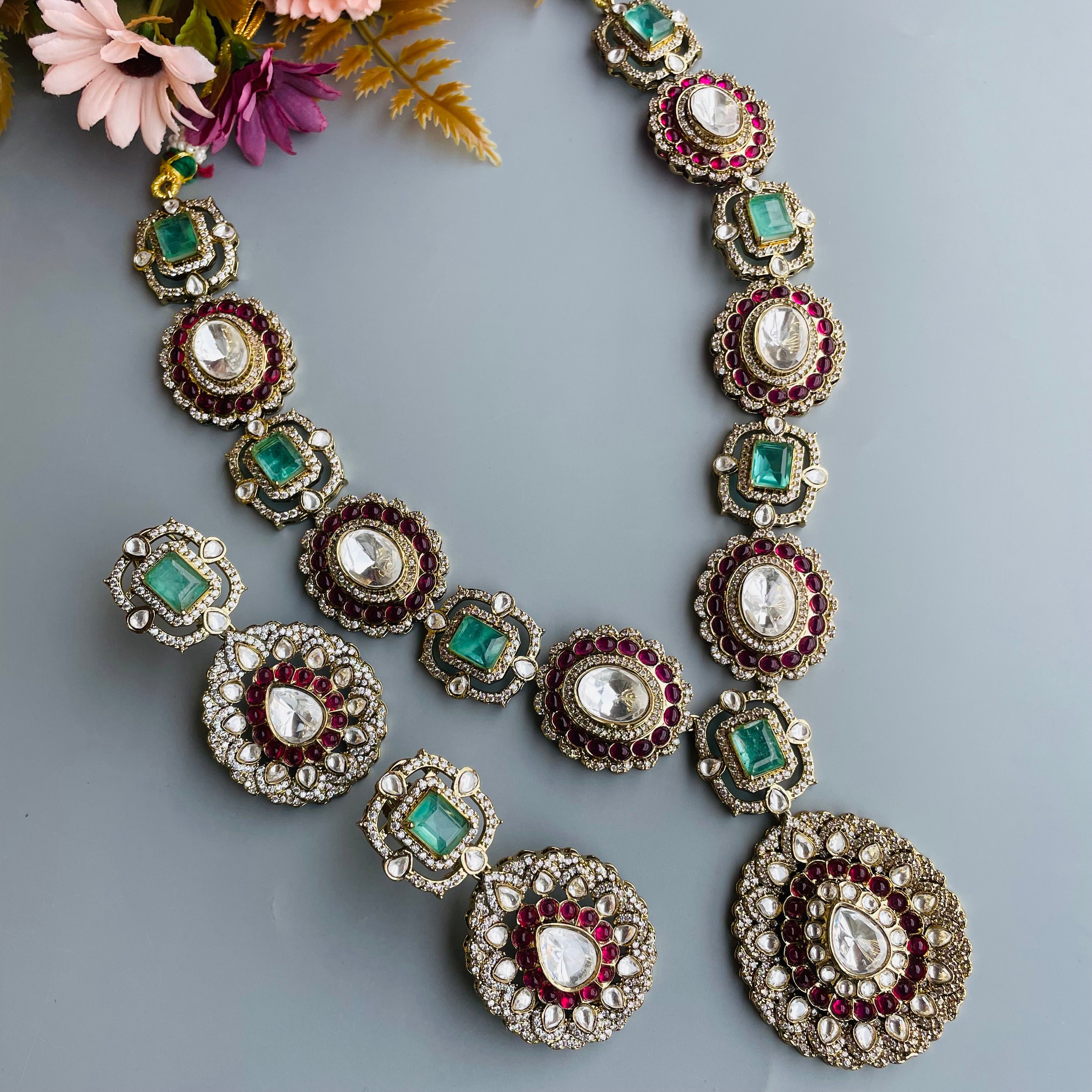 Nayaab Shalu Polki Neckpiece