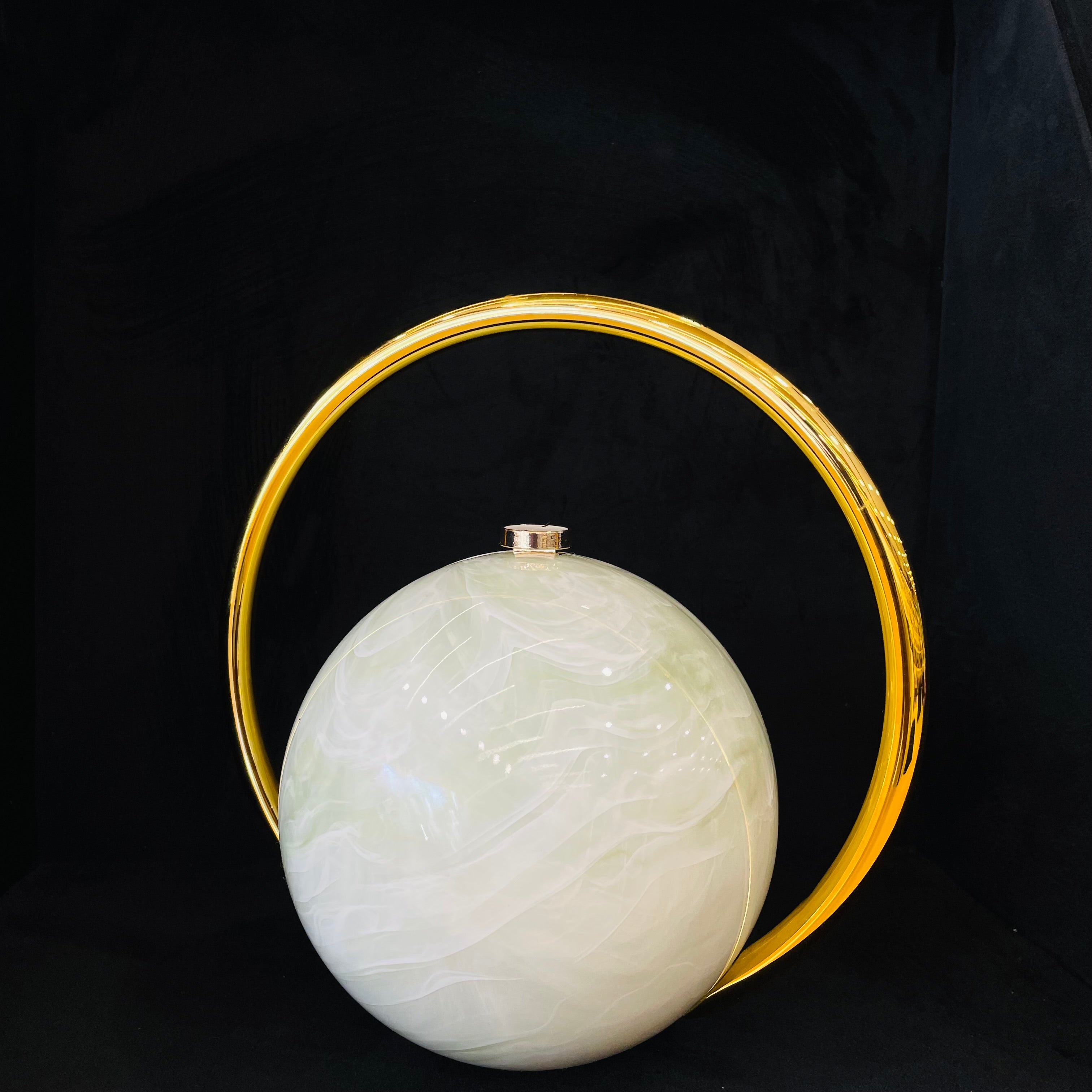 Orbis Marble Hoop Bag