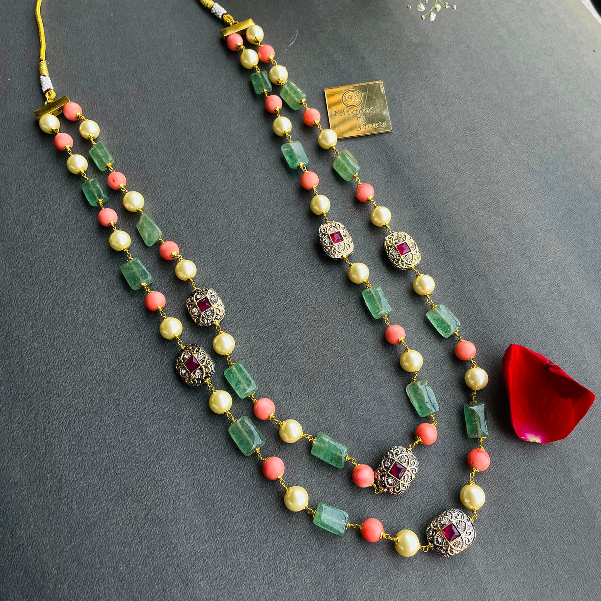 Nayaab Shanaya pearl long Mala