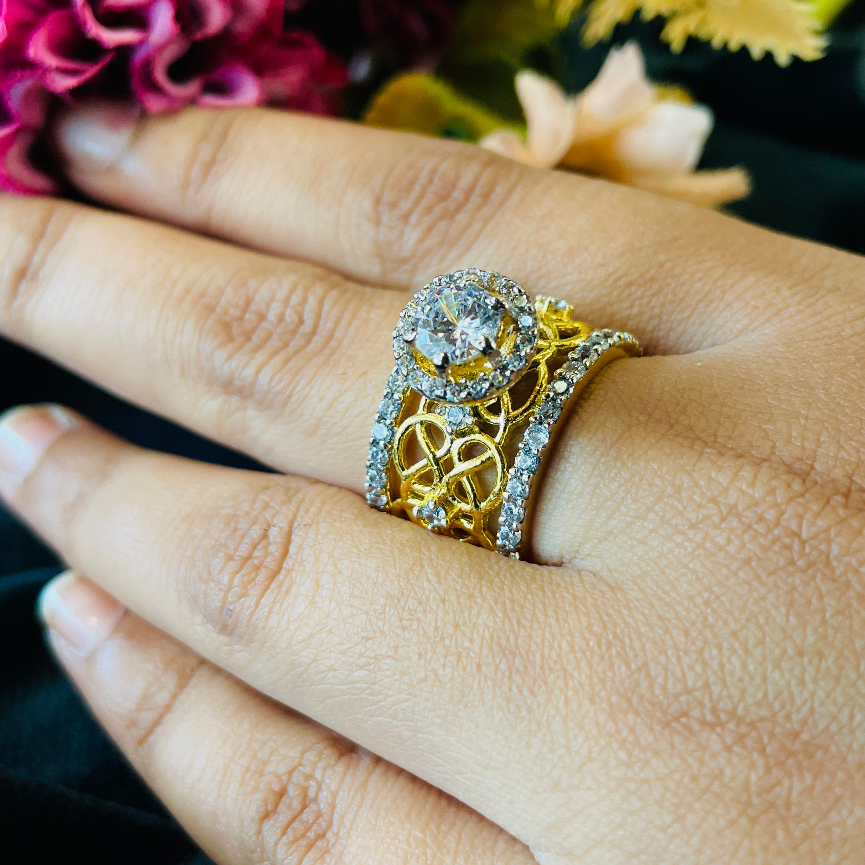 Vs Sterling Silver Cocktail Ring 224