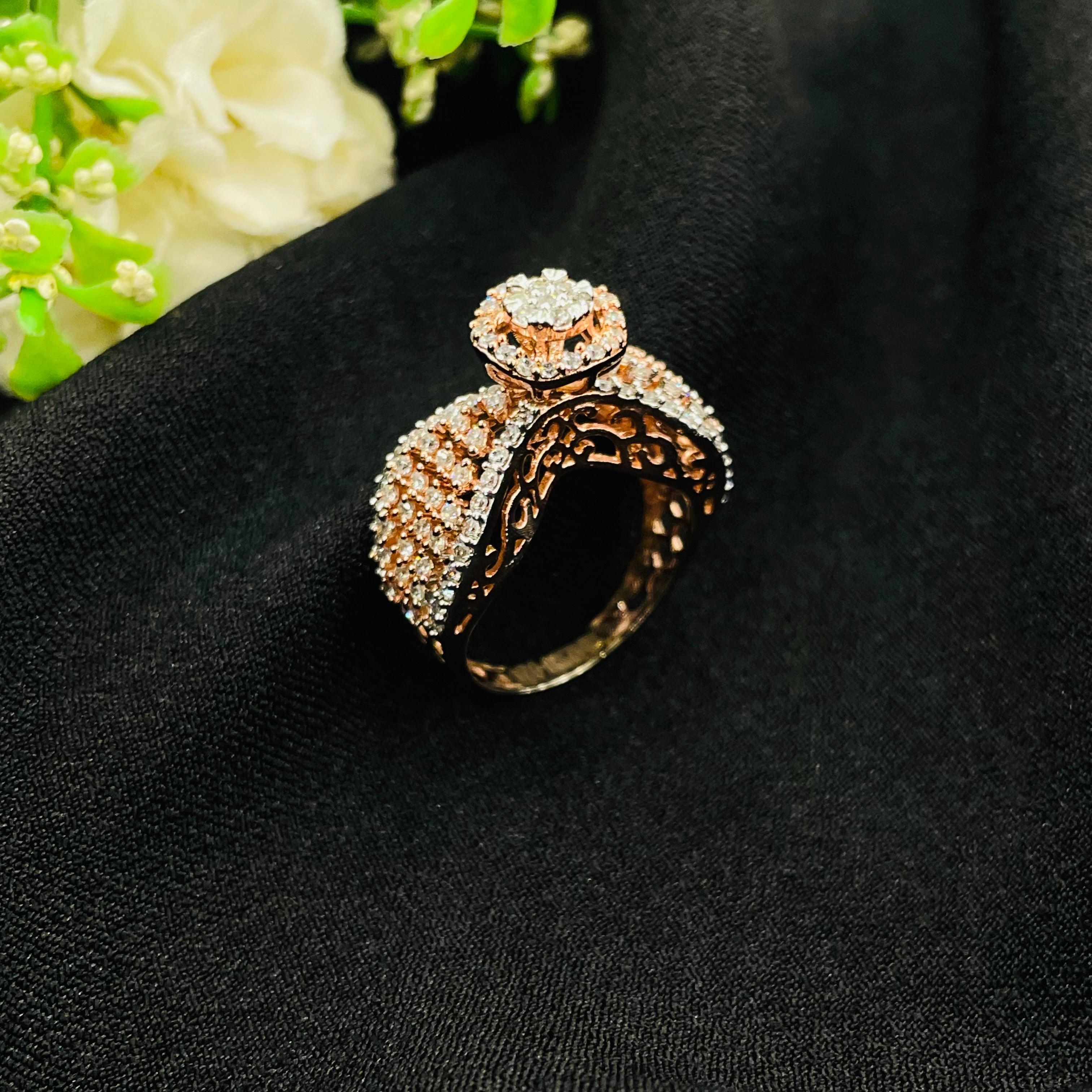 Vs Sterling silver cocktail ring 238 6g