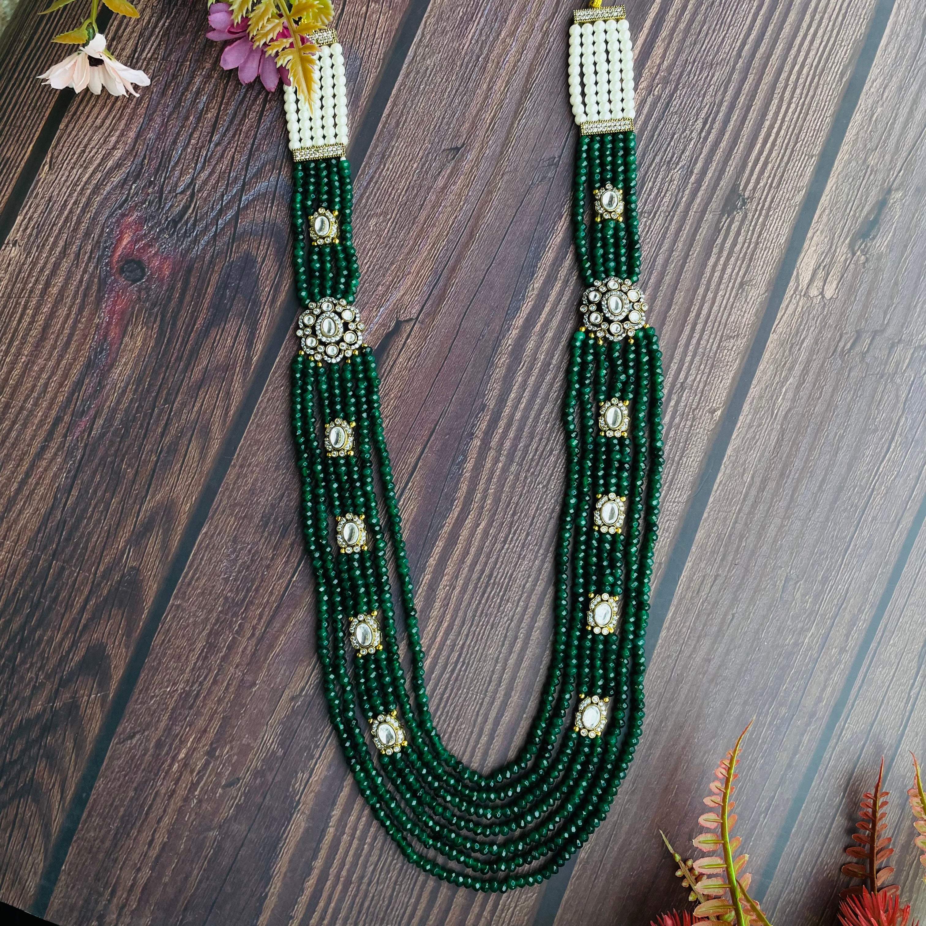 Nayaab rusi long neckpiece~ with free ring