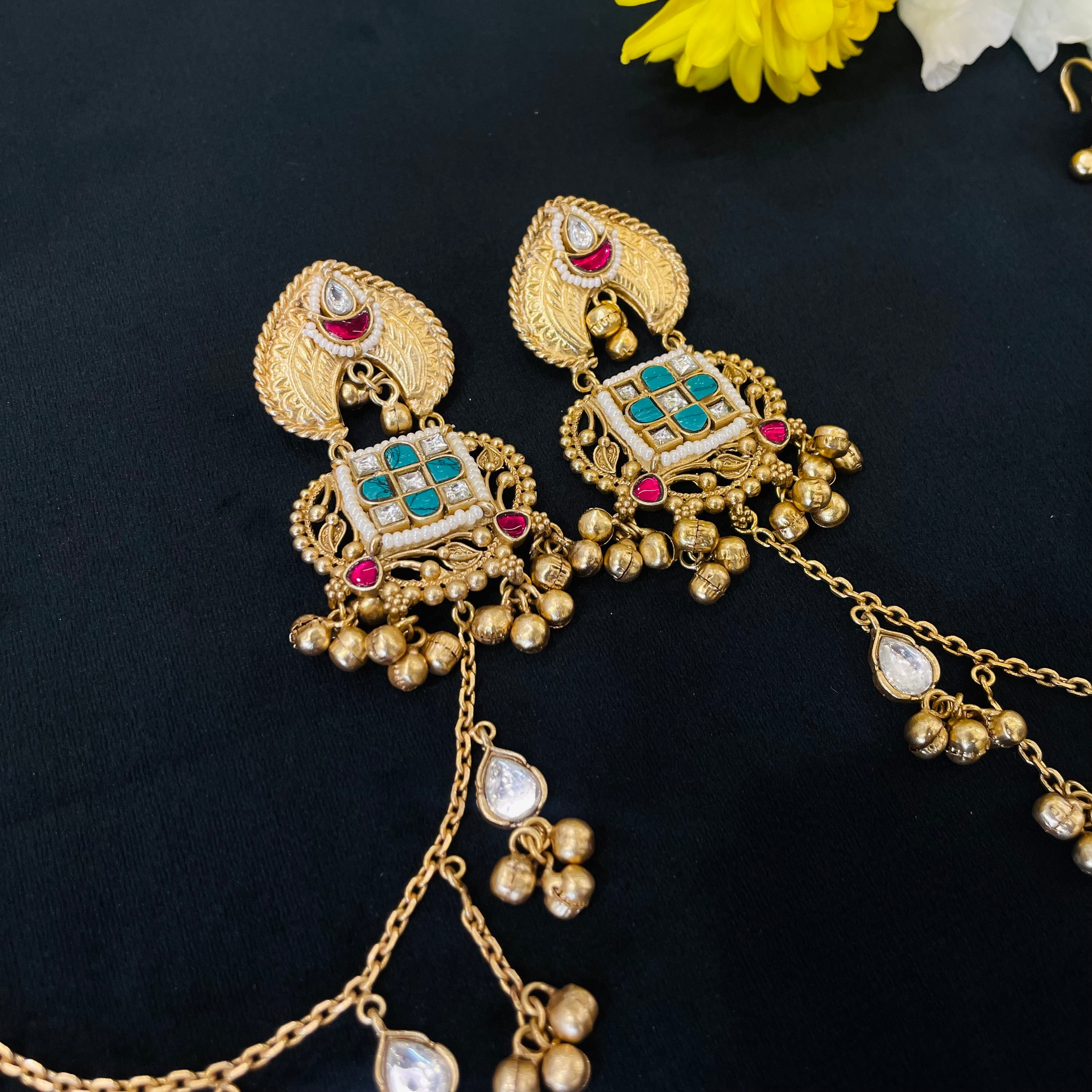 Nayaab Earrings with kansahara