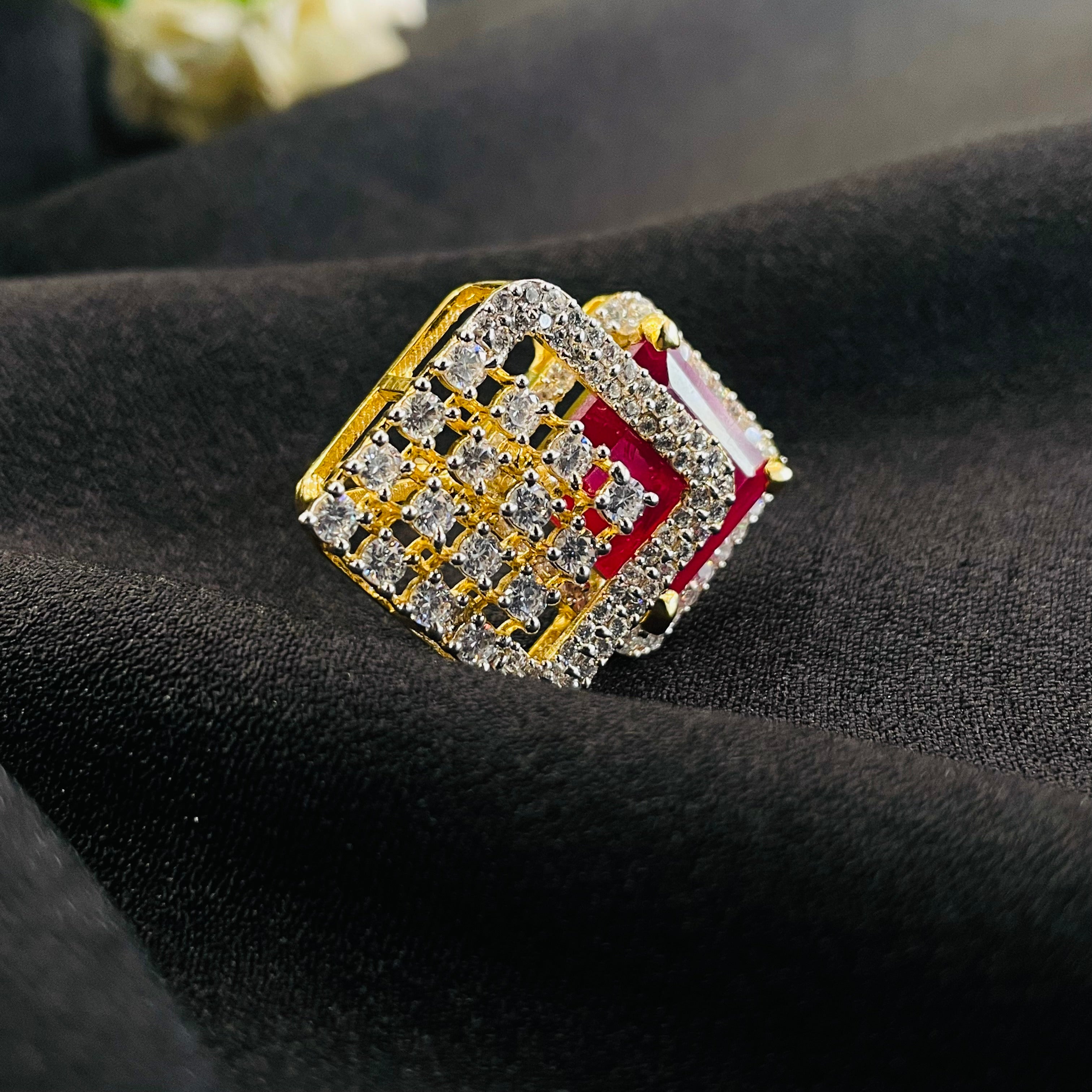 Vs Sterling Silver Cocktail Ring 236 11G