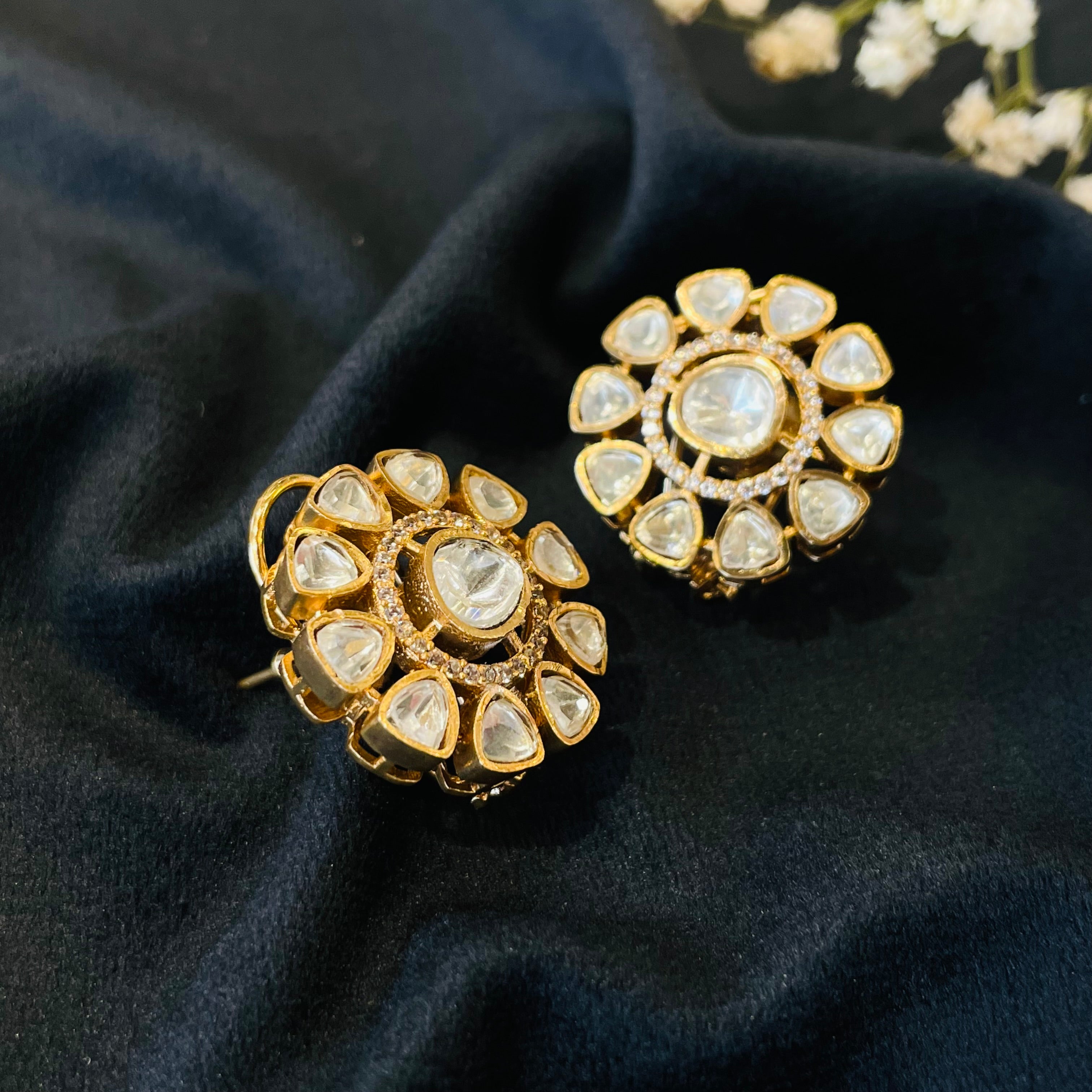 Nayaab Fiza Polki Studs