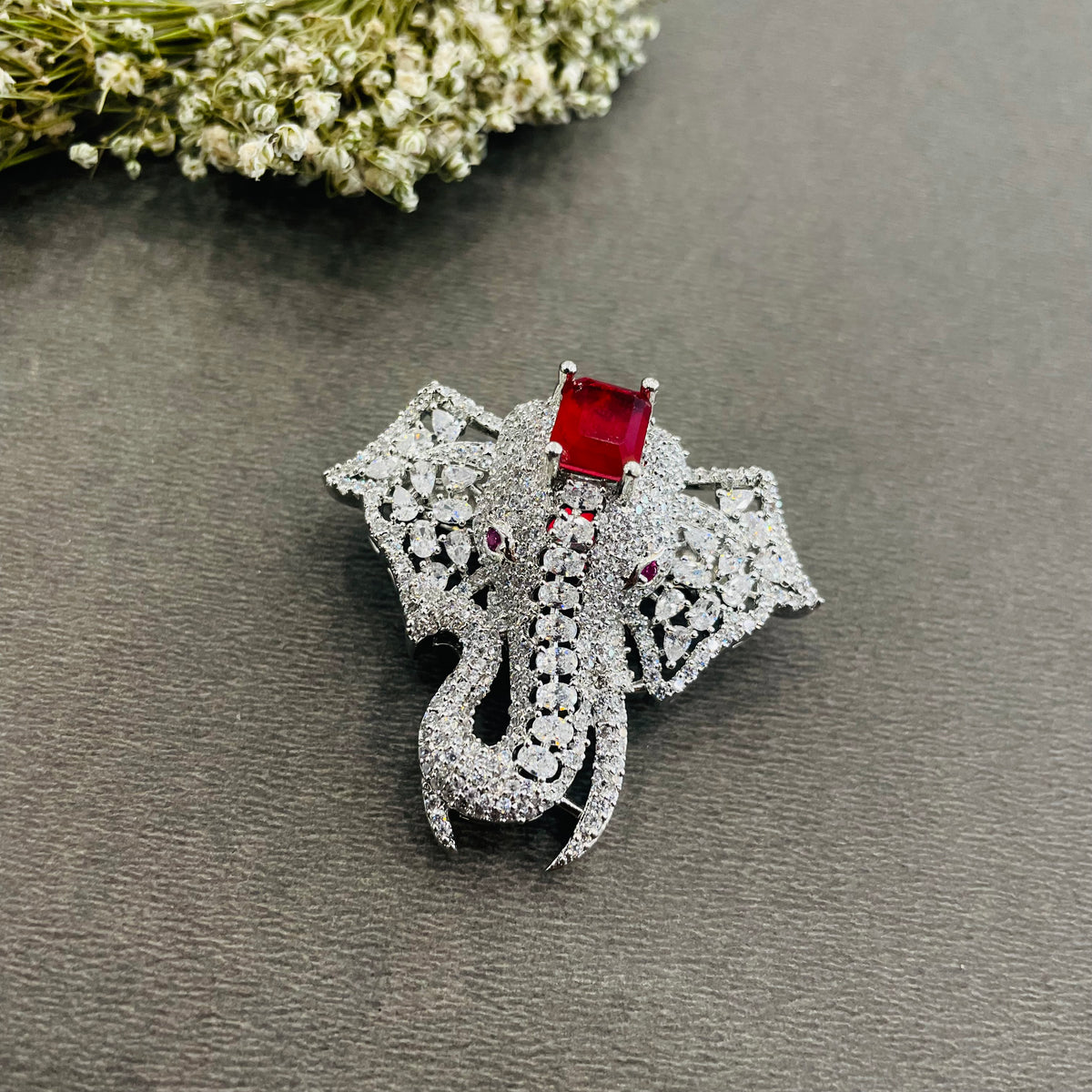 Ad Juhi brooch